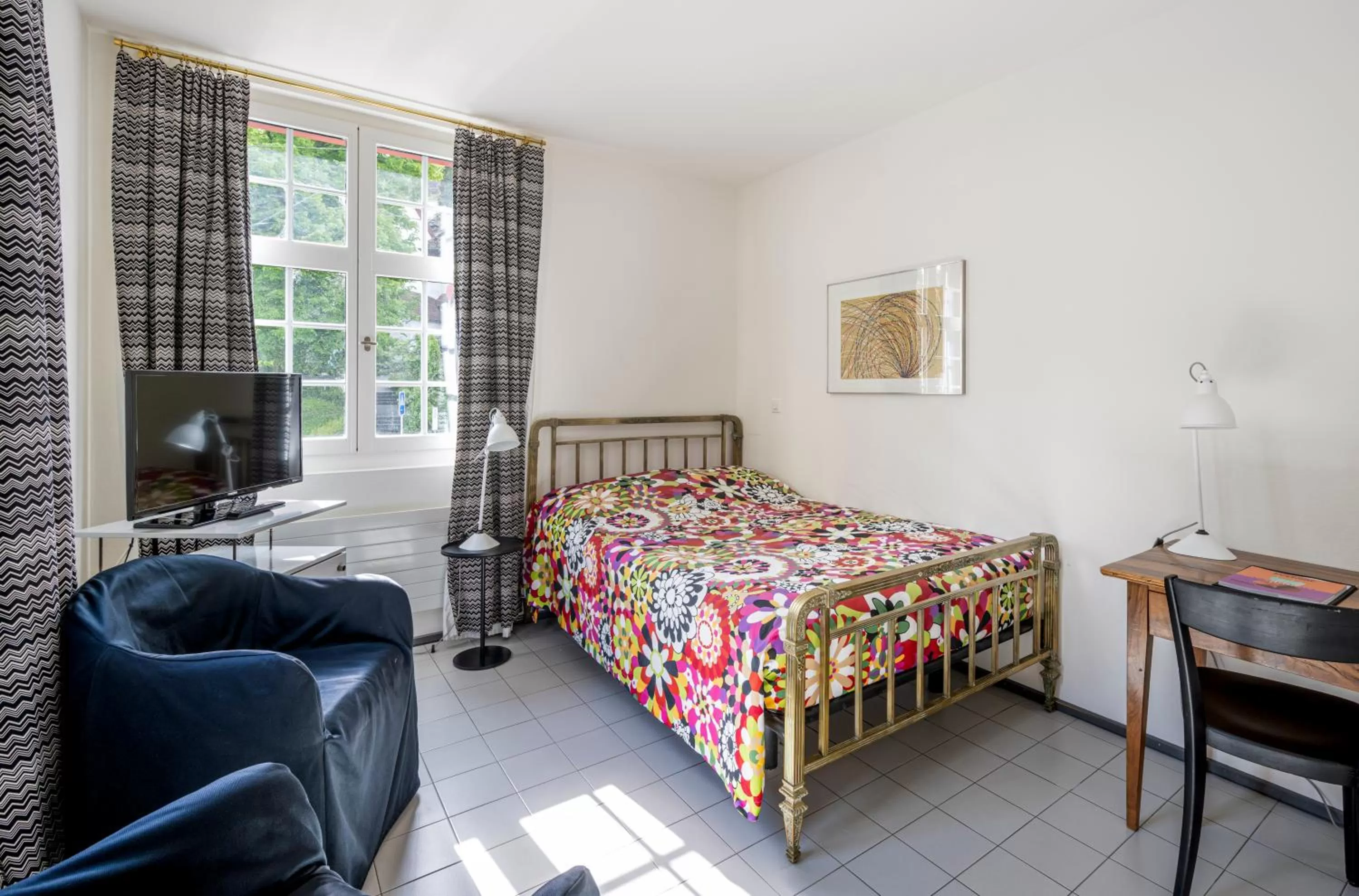 Bed in Hotel Hofgarten Luzern