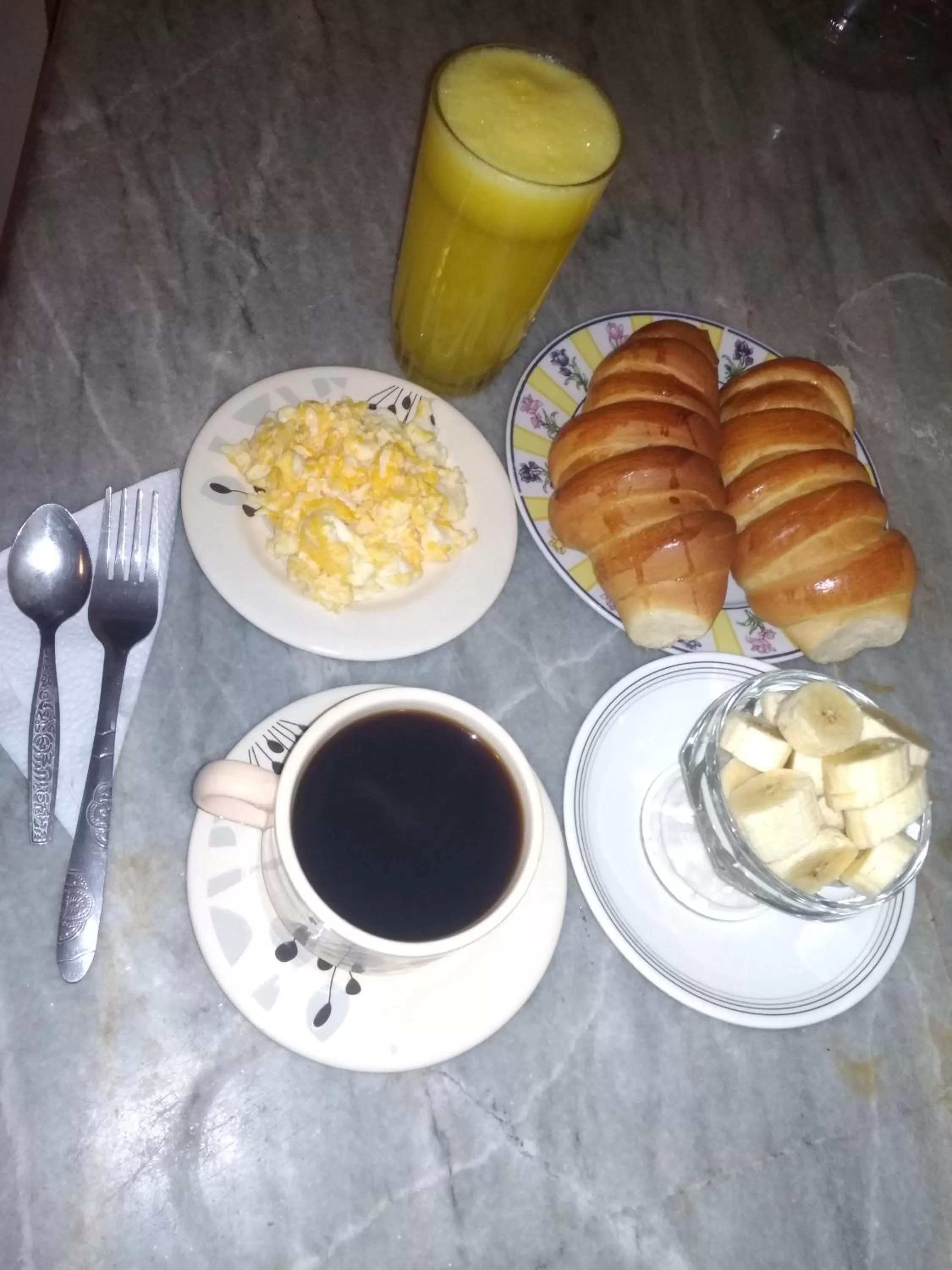 Breakfast in Hostal Mirador de Otavalo