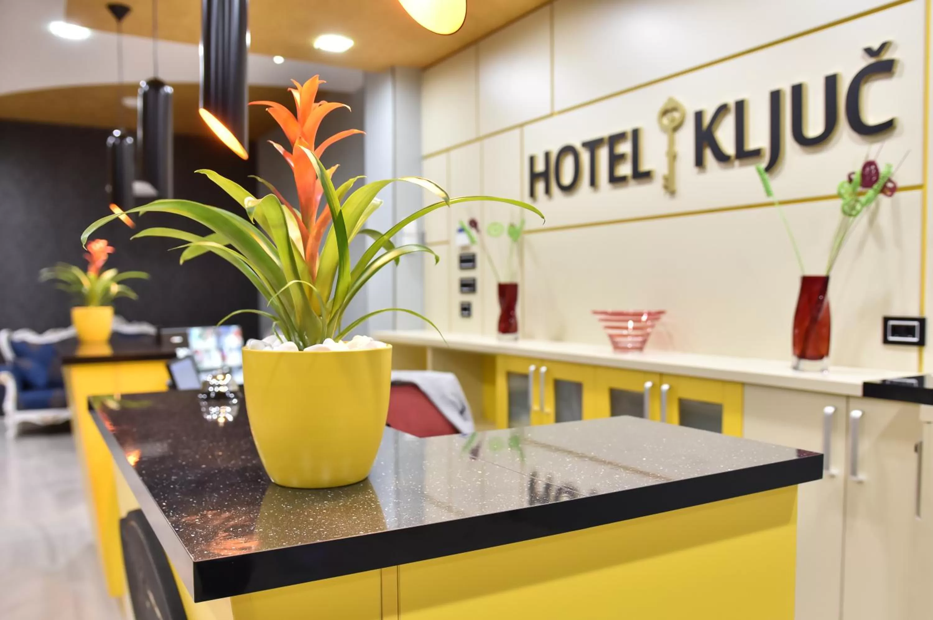 Lobby or reception in Hotel Ključ