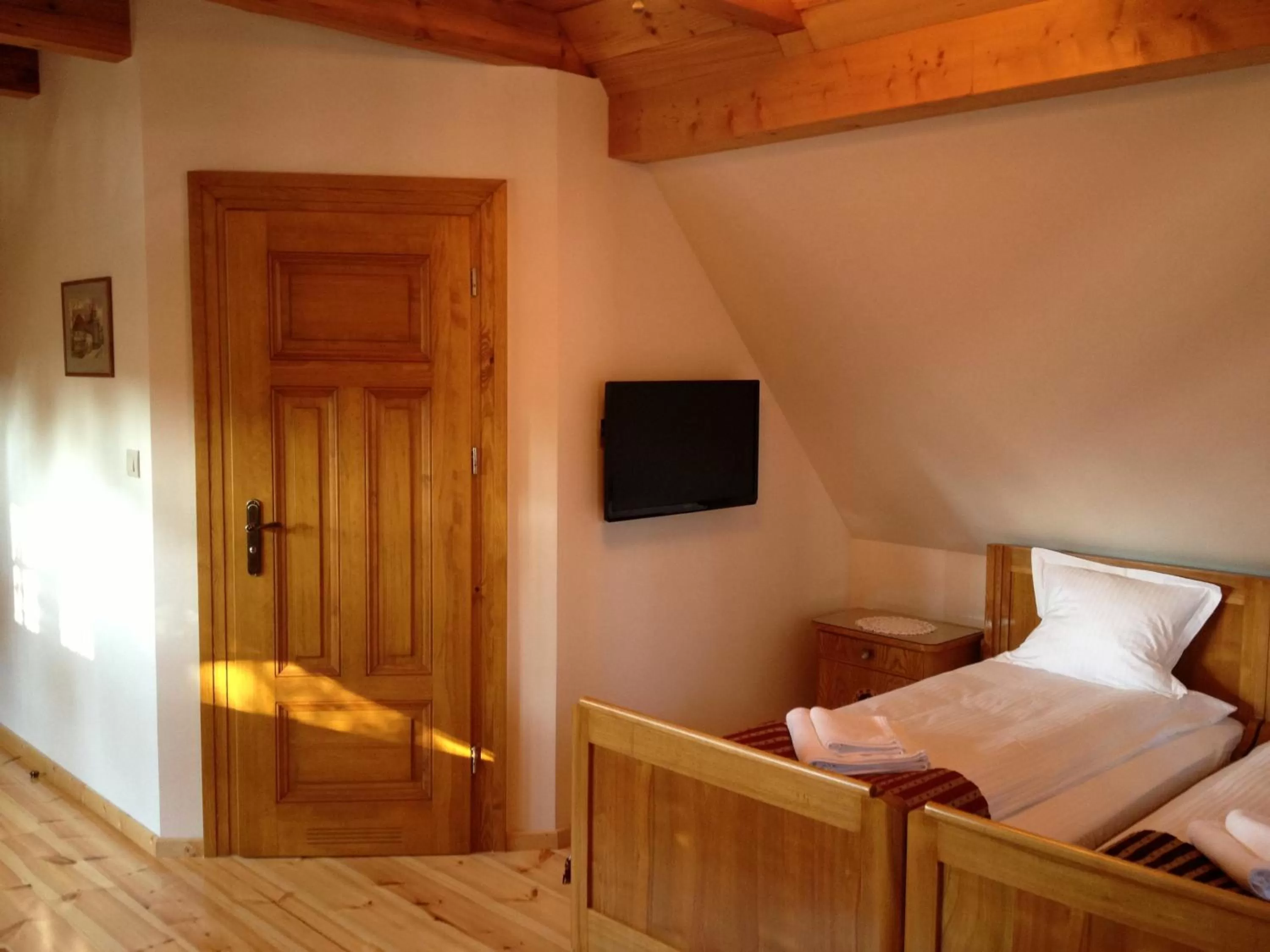 Bed in Pensjonat Dom Zegarmistrza