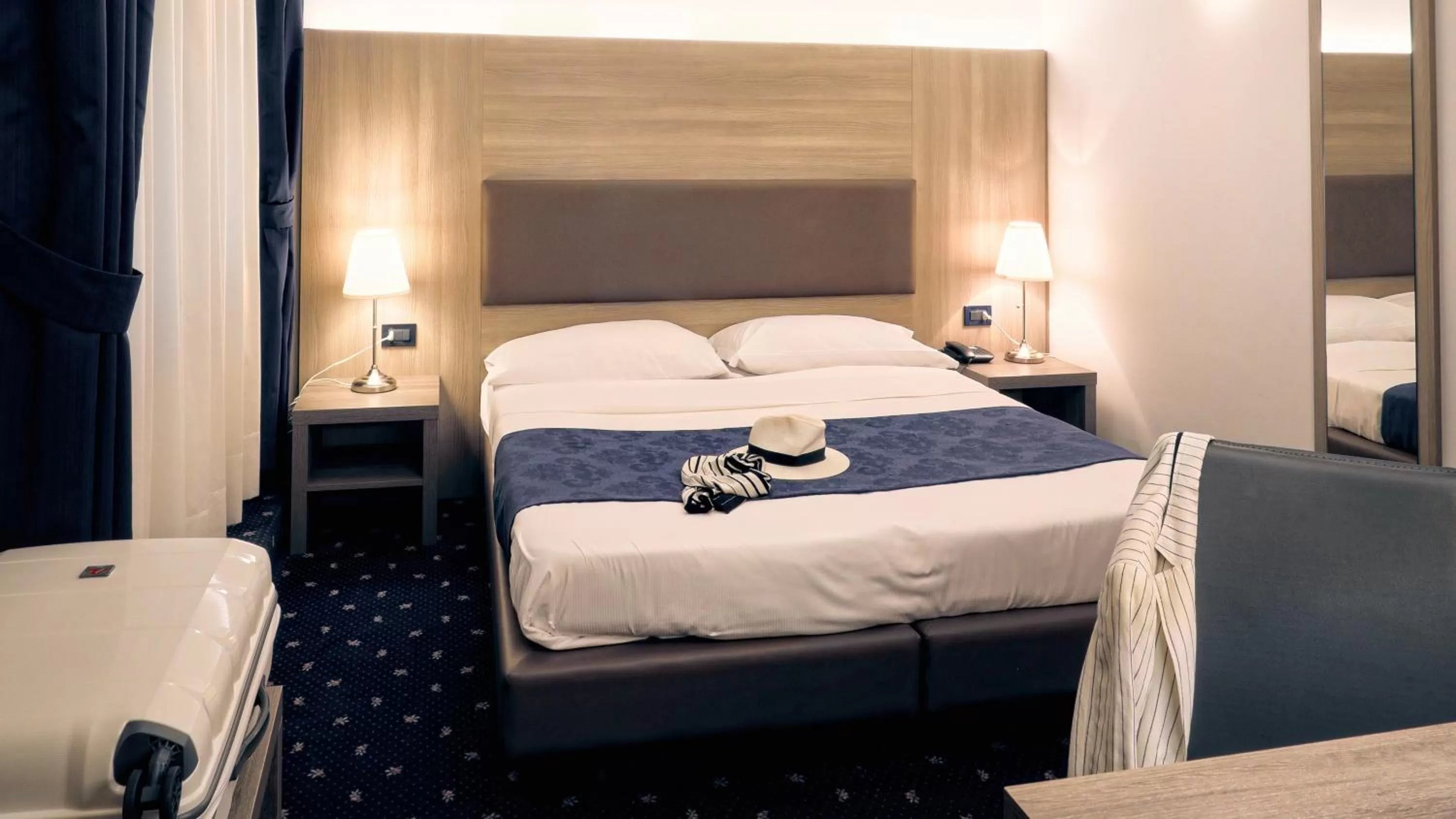 Bed in Hotel Roberta