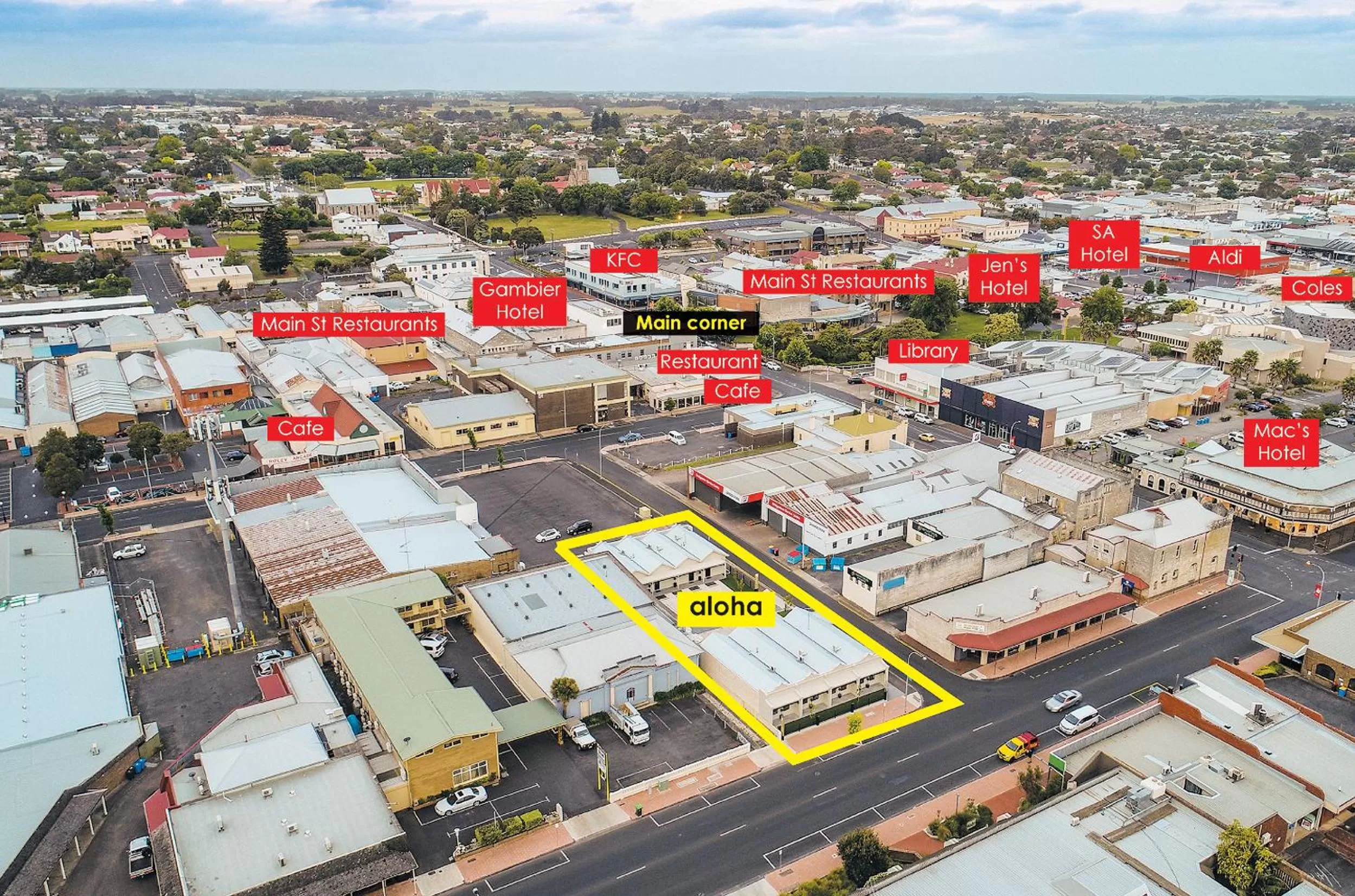 Area and facilities, Bird's-eye View in Aloha Central Premium Studios