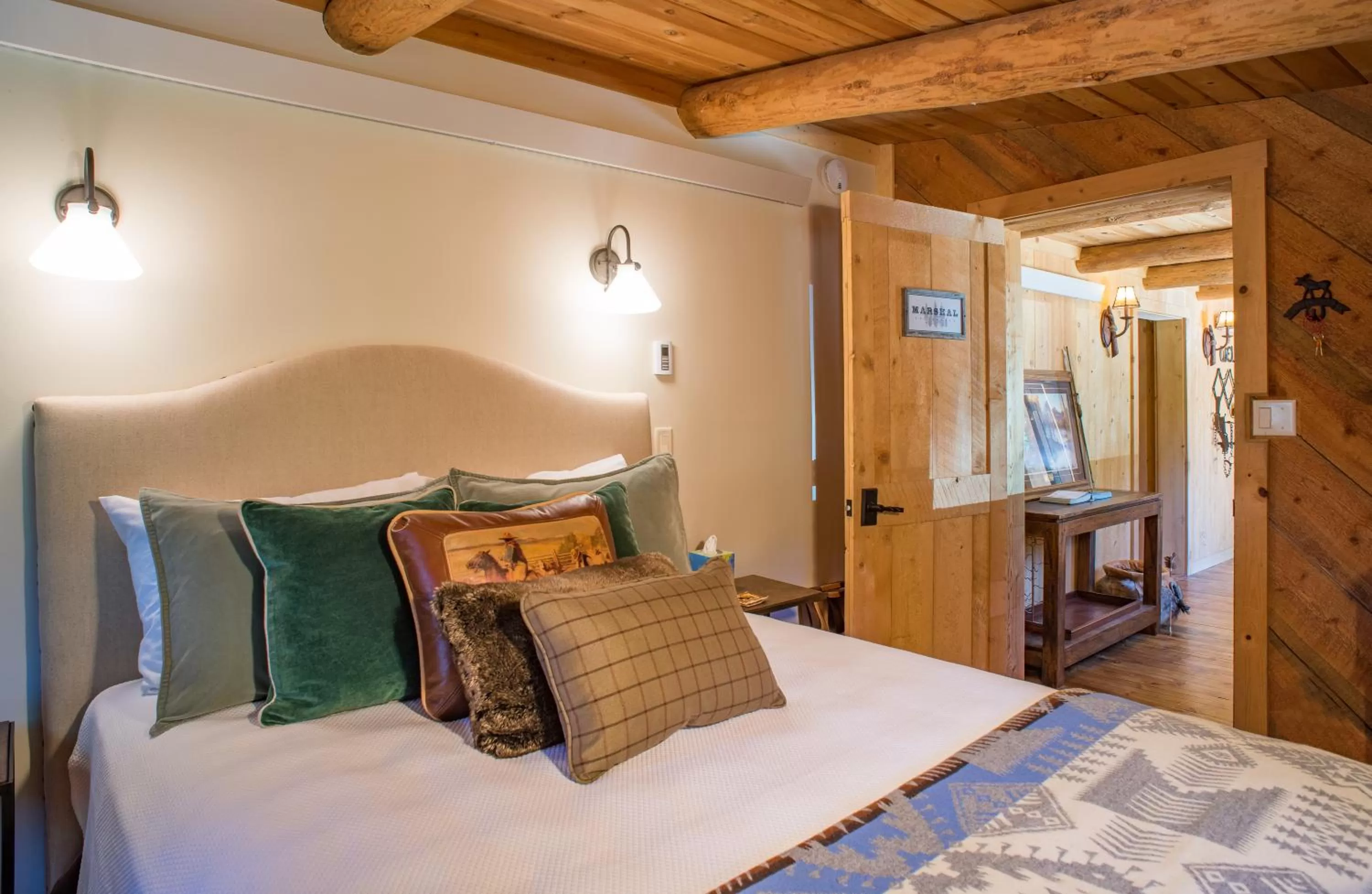 Bed in Jackson Hole Hideout