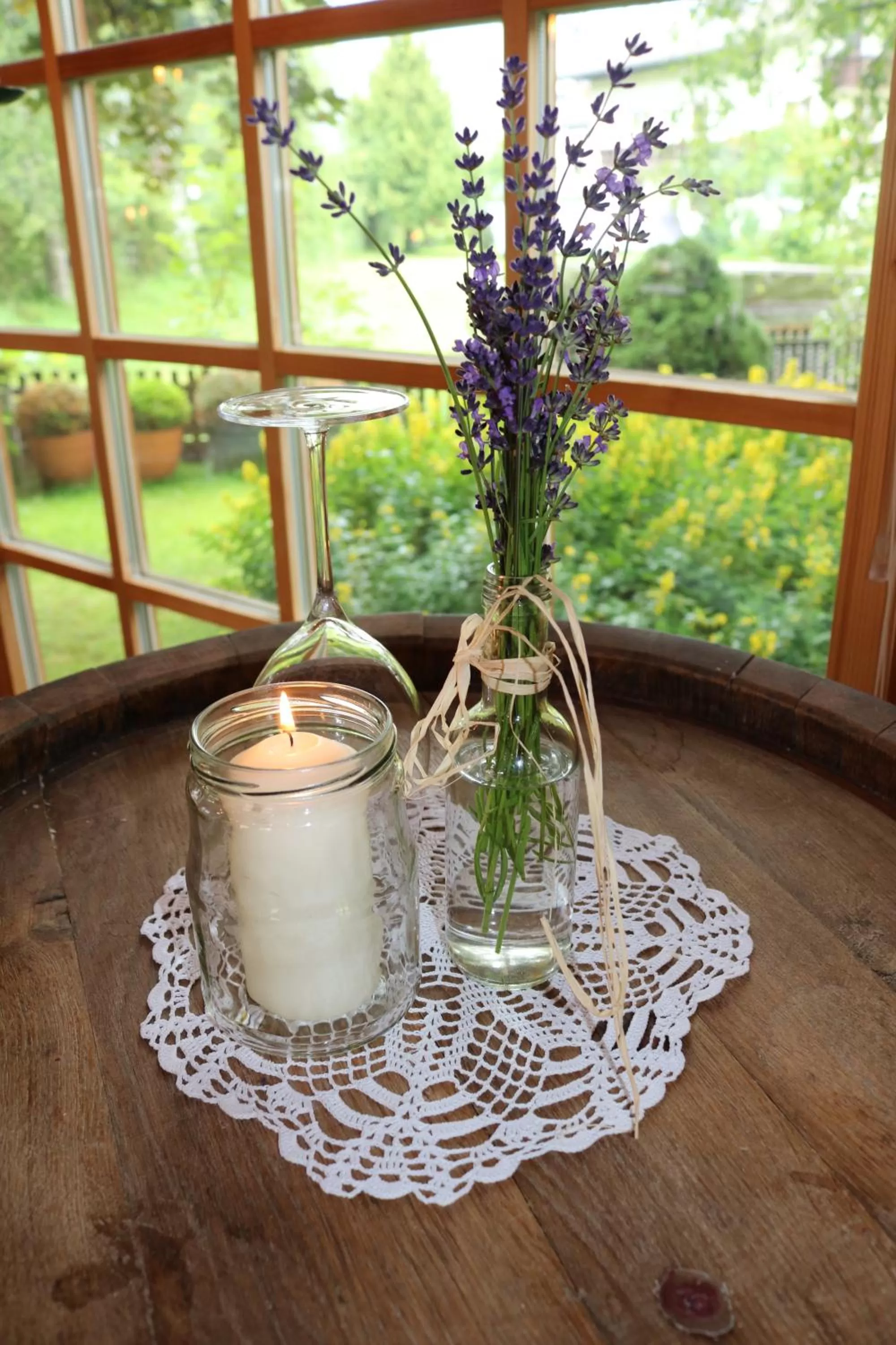 Garden view in Scheffer's Hotel