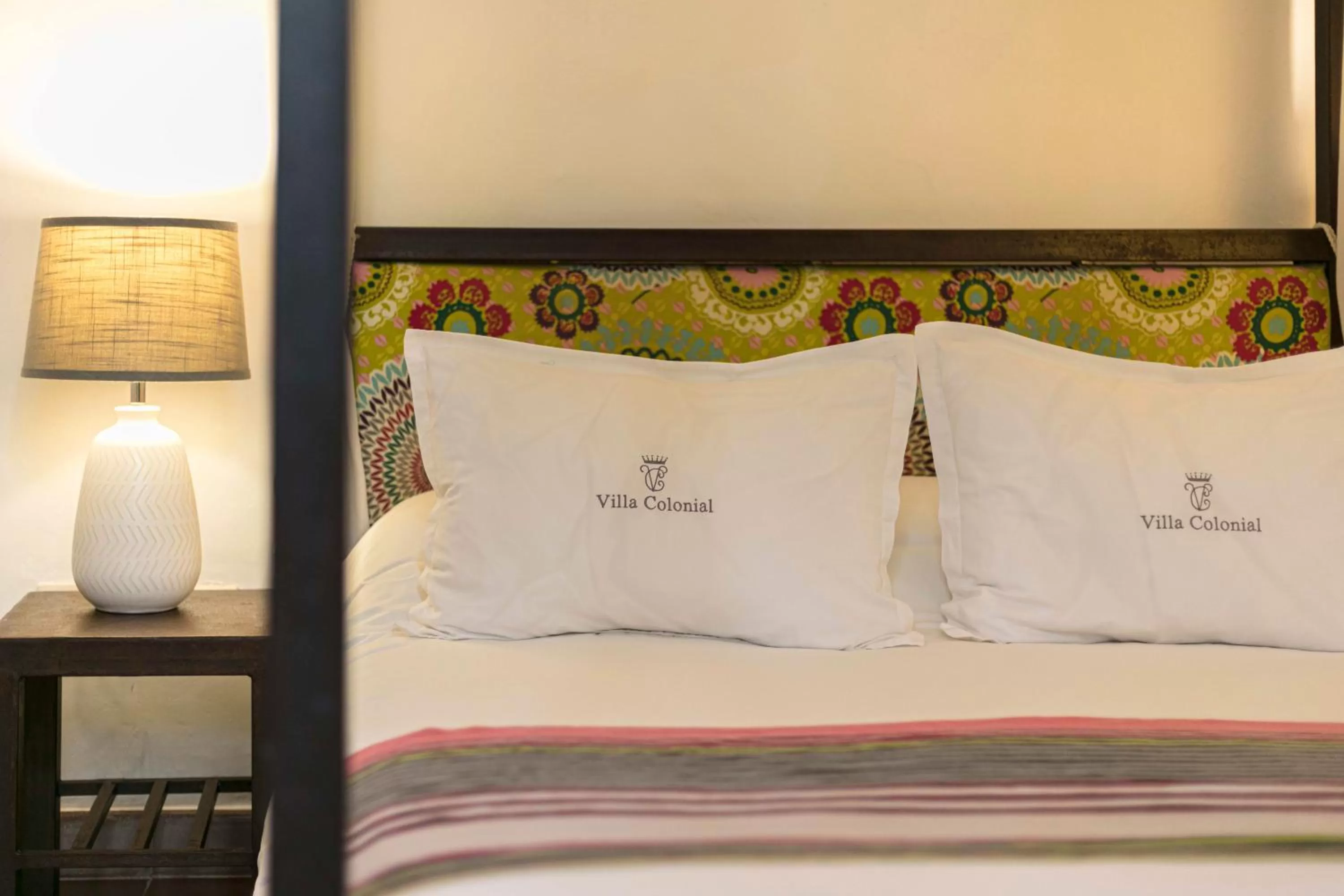 Bed in Hotel Villa Colonial