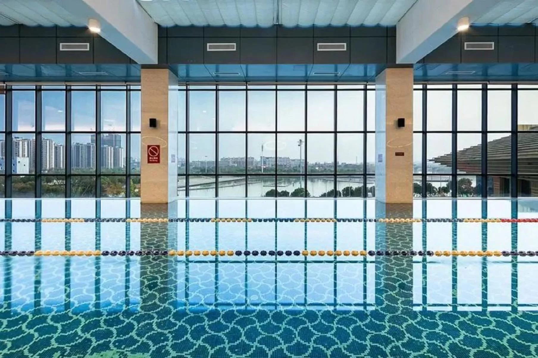 Swimming pool in Crowne Plaza Yangzhou by IHG