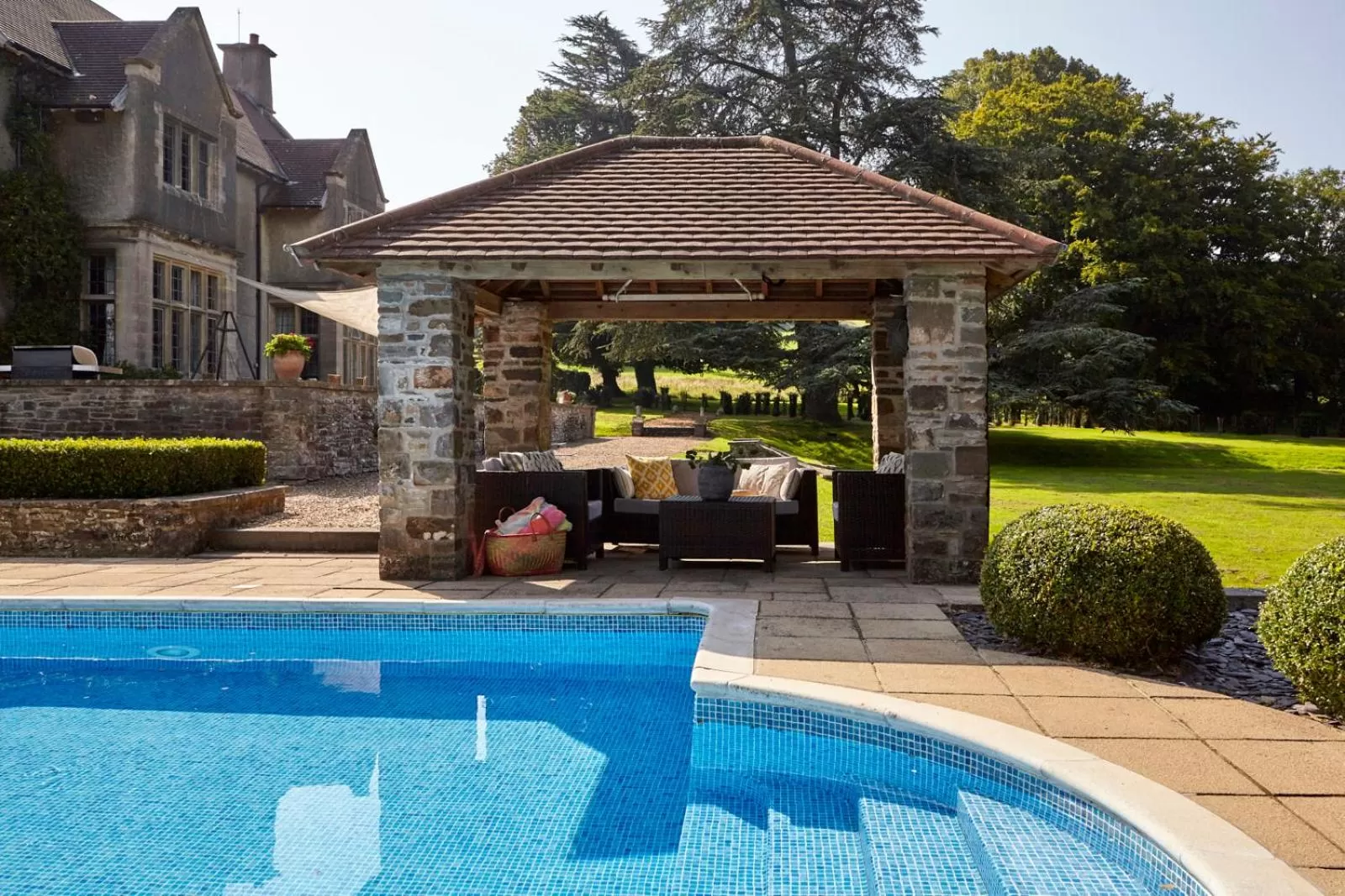 Swimming pool in The Den at Backwell Down