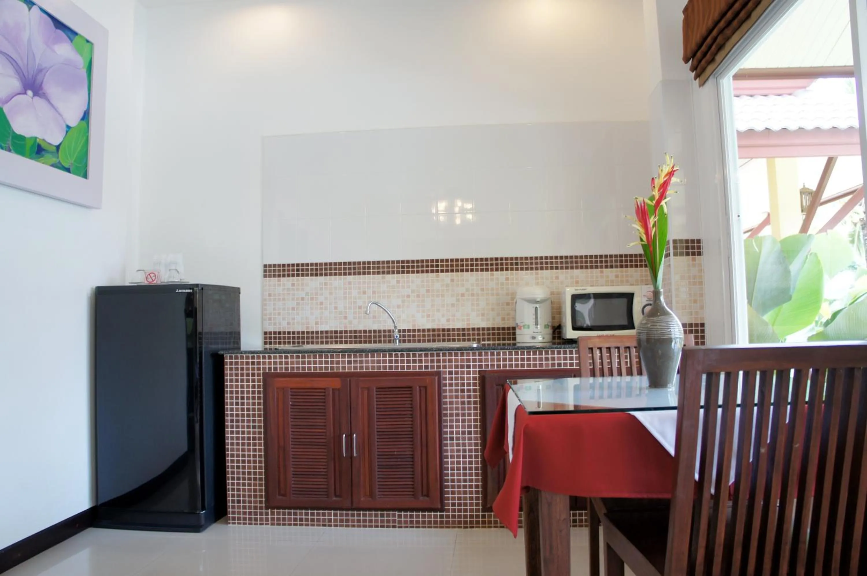 Kitchen or kitchenette in Le Piman Resort