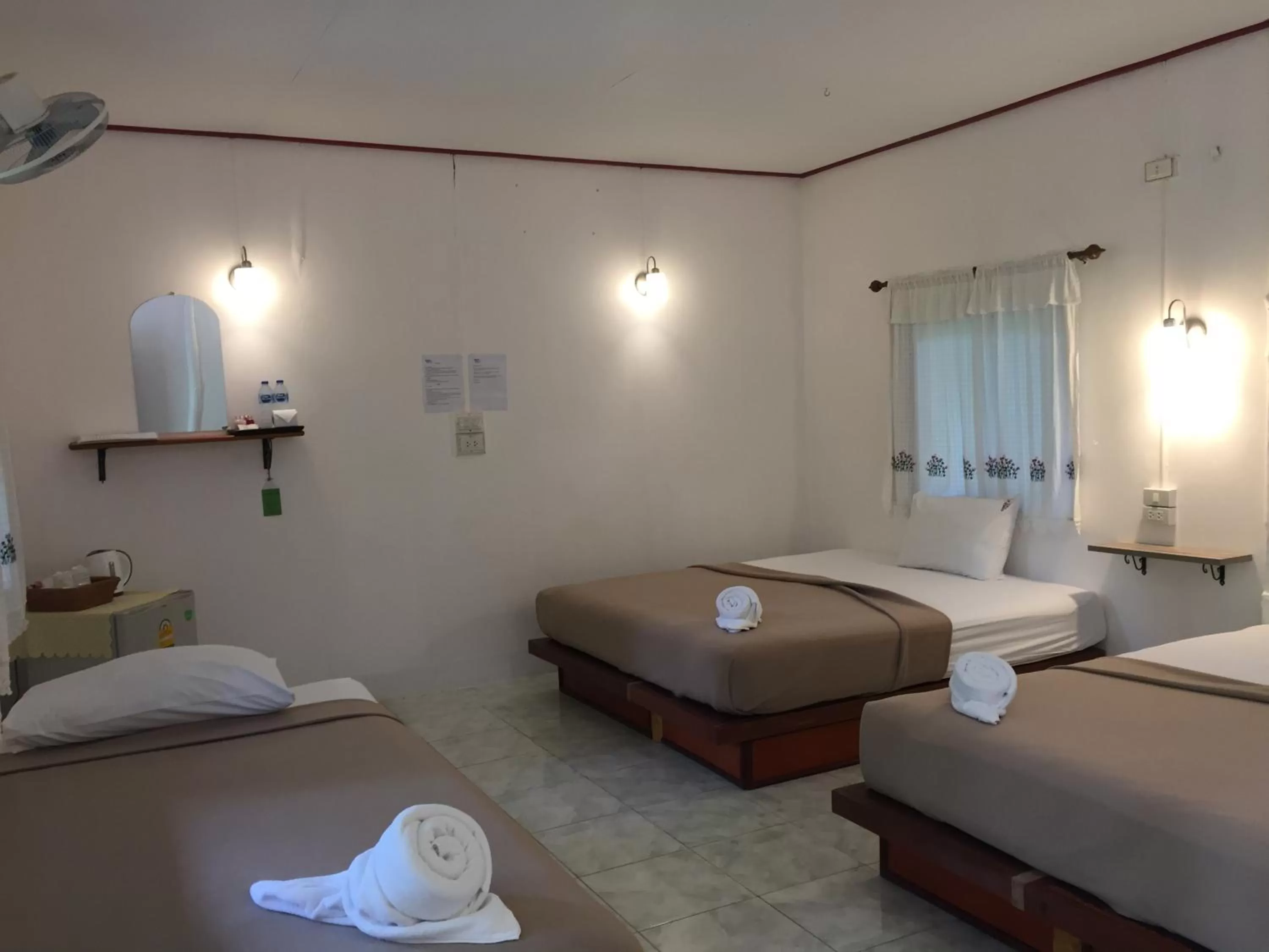 Bed in Khao Sok Jungle Huts Resort