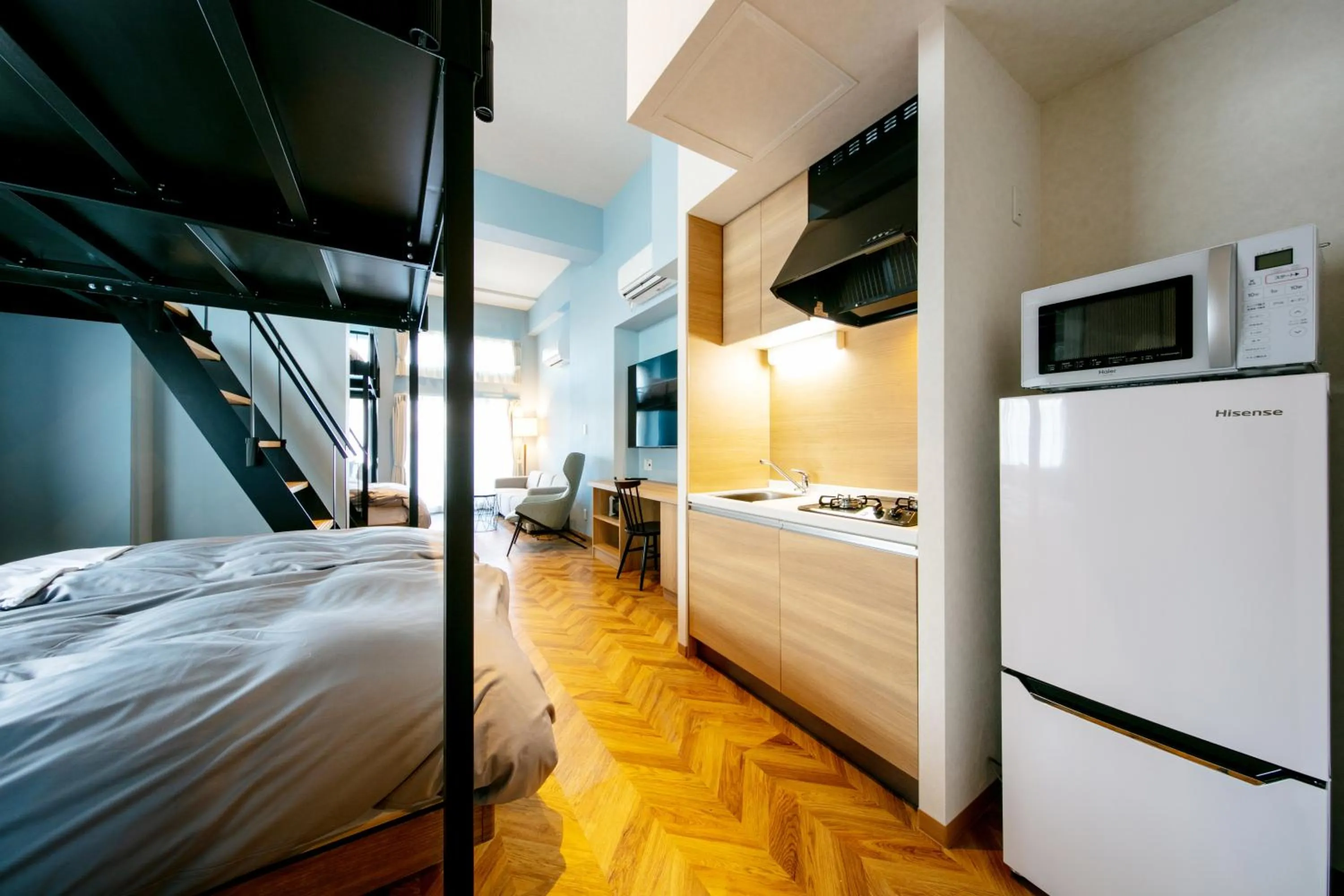 Kitchen or kitchenette, Bed in VILLA KOSHIDO ODORI