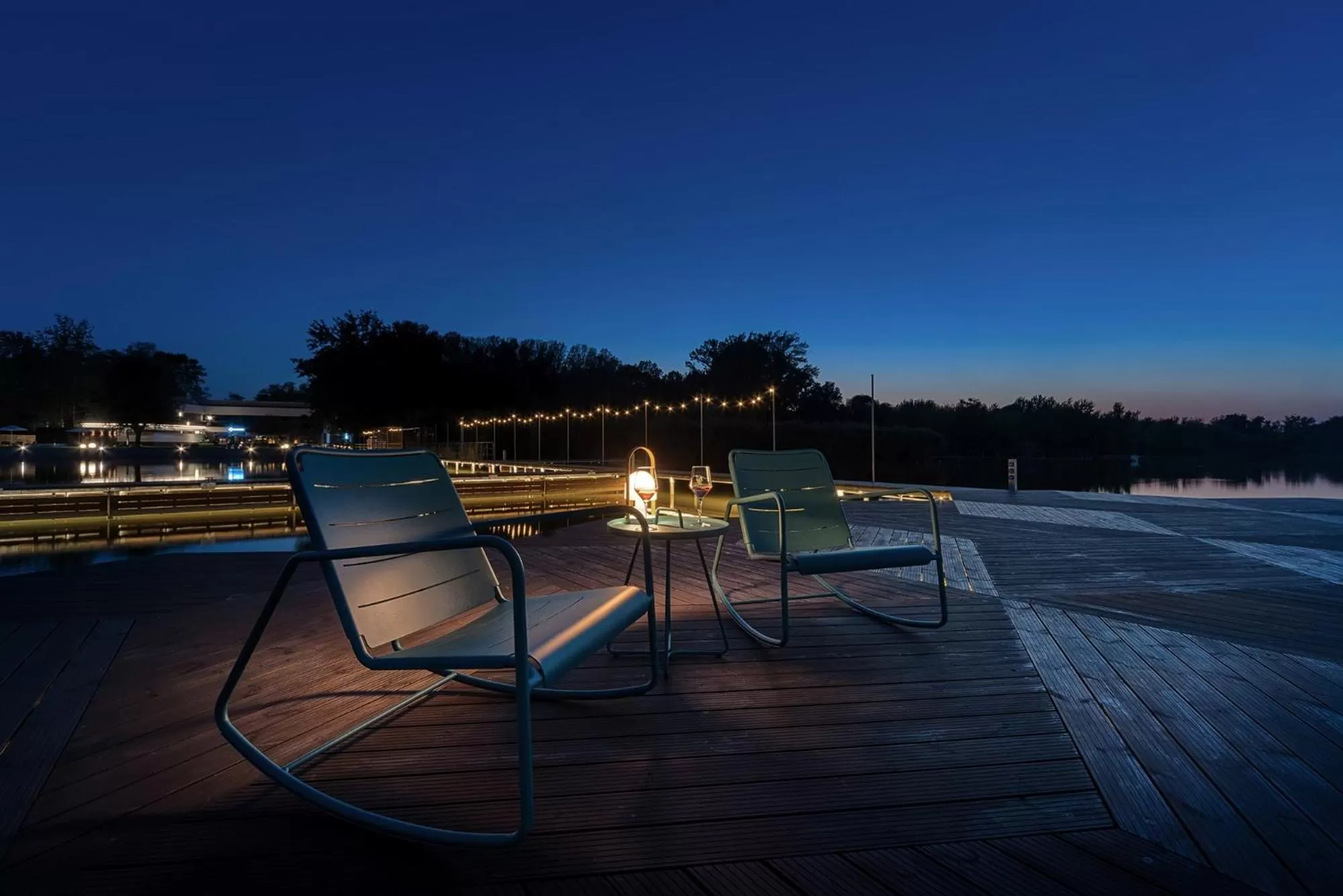 Patio in Donautica Hotel & Restaurant