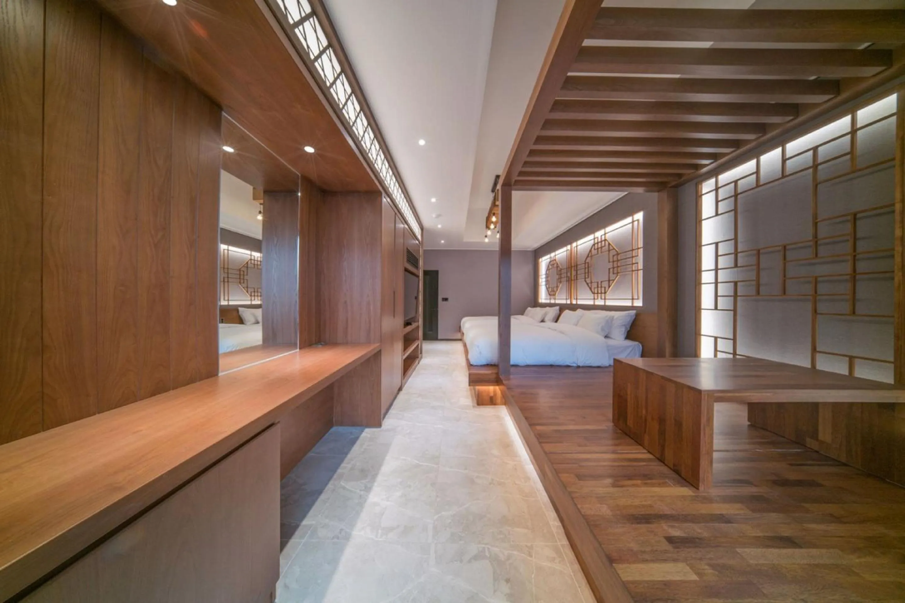 Bed in Yeon Hwa Moon Hotel