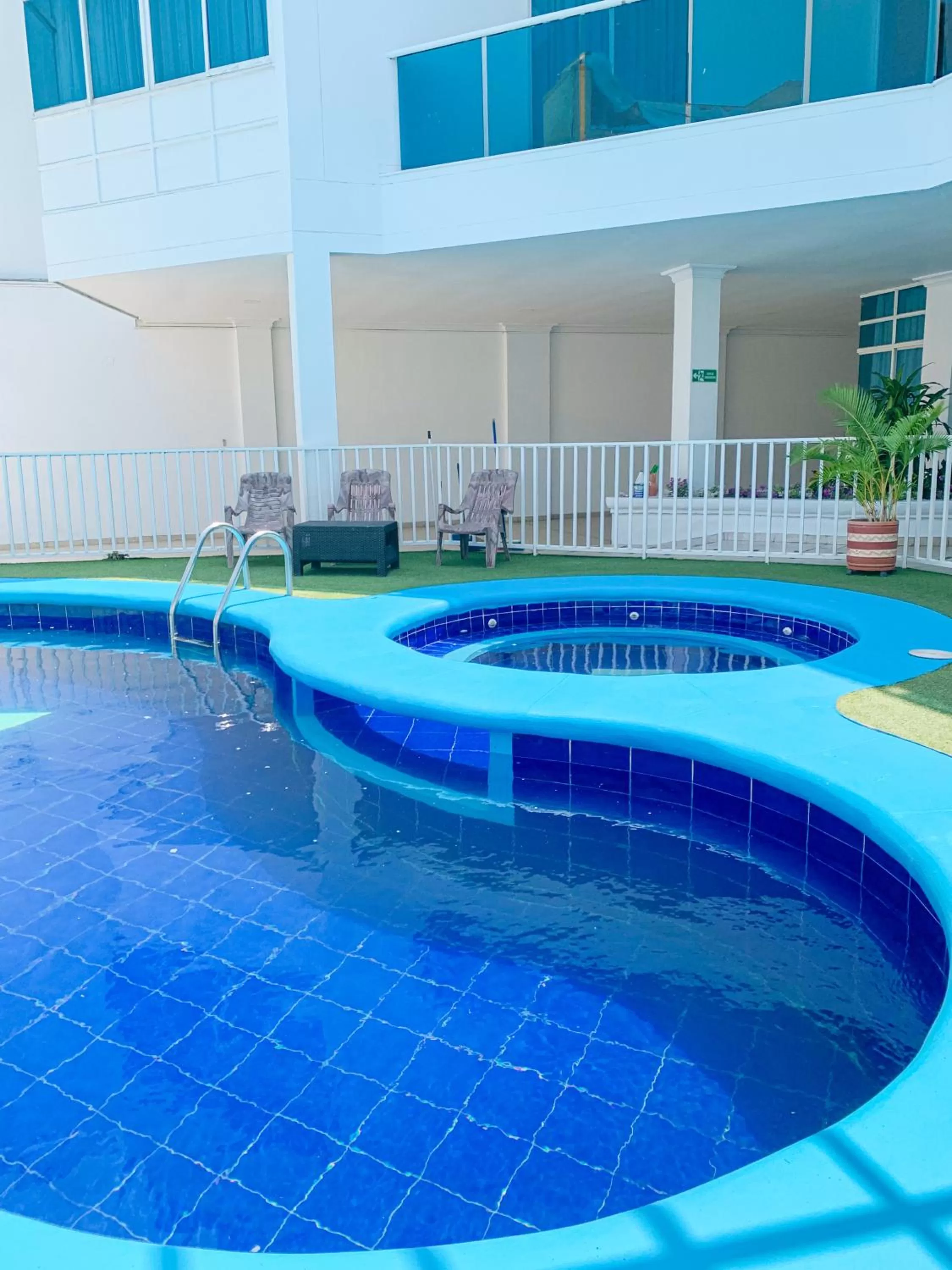 Pool view in Hotel Abi Inn By GEH Suites