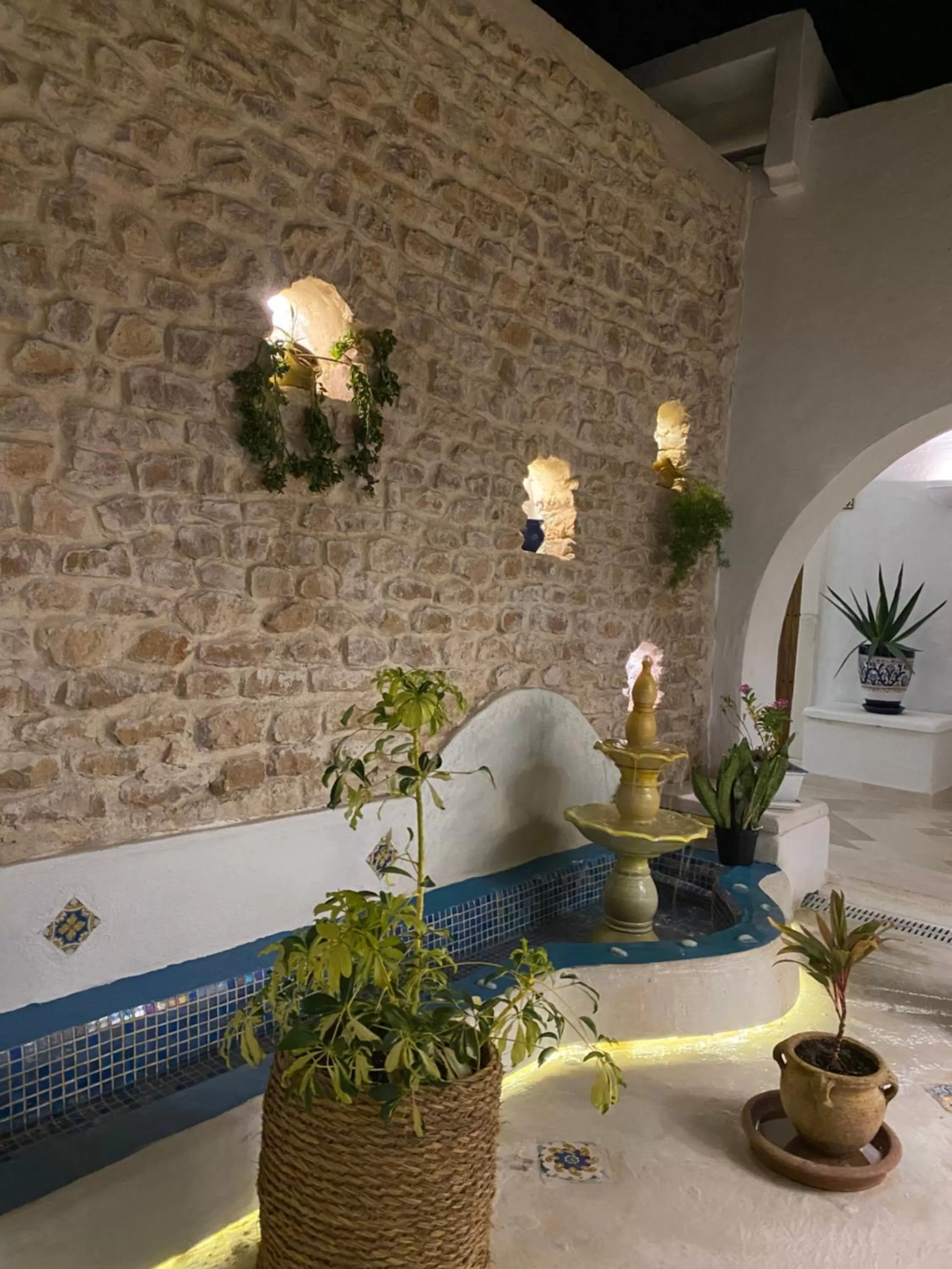 Patio in Hôtel Djerba Authentique - Au centre de Midoun