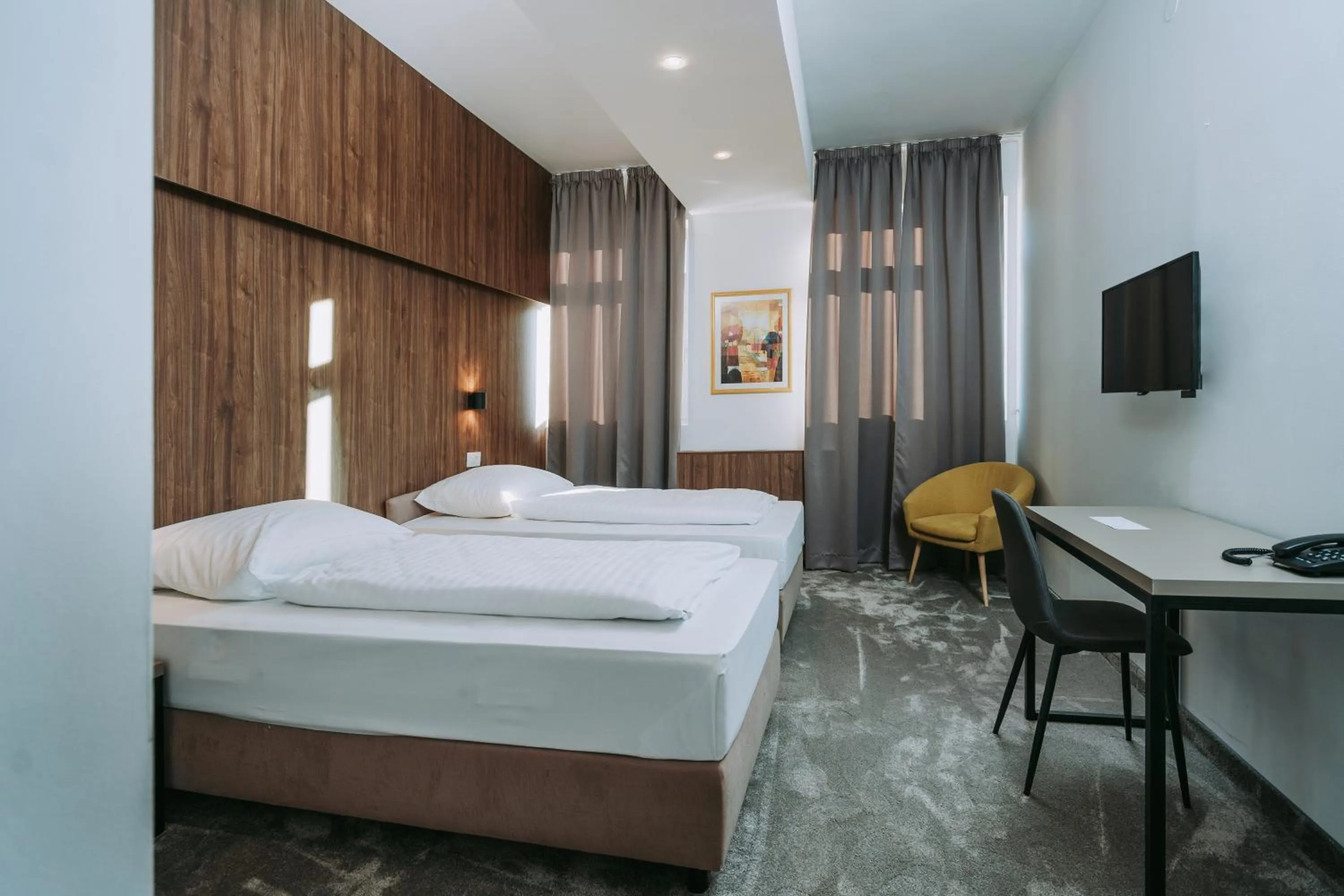 Bed in Hotel Sliško