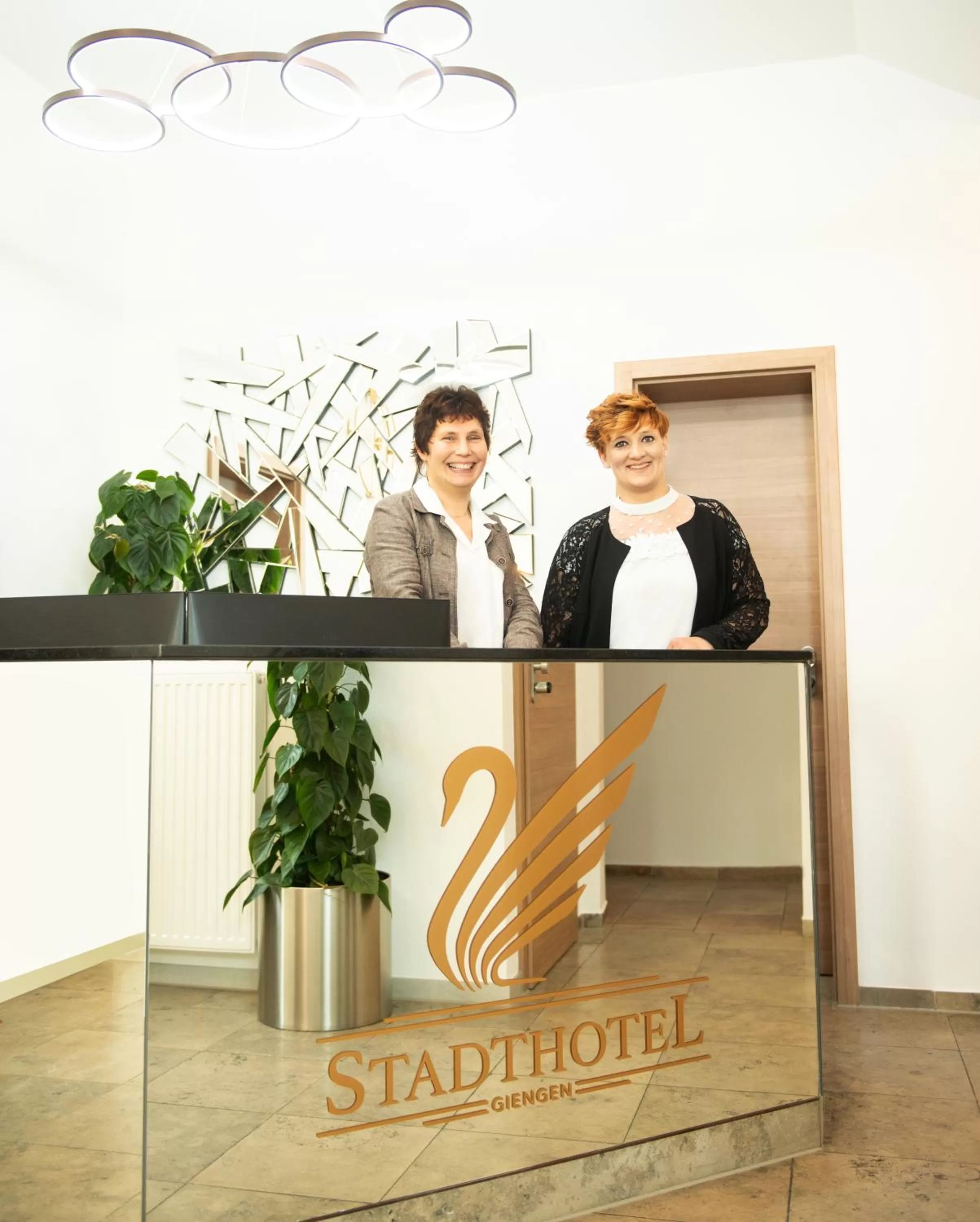 Lobby or reception in Stadthotel Giengen