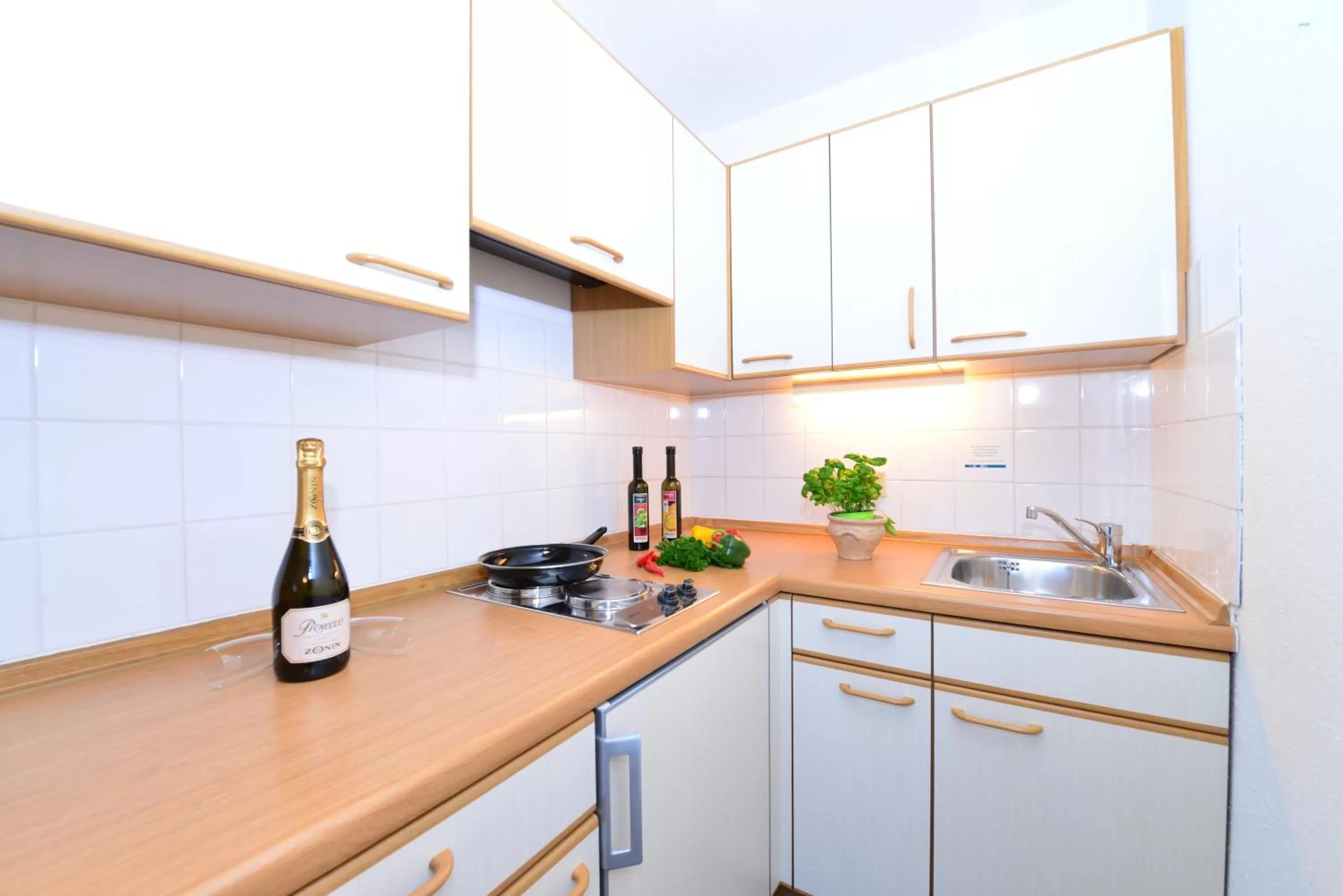 Kitchen or kitchenette in Familienhotel Kleinwalsertal