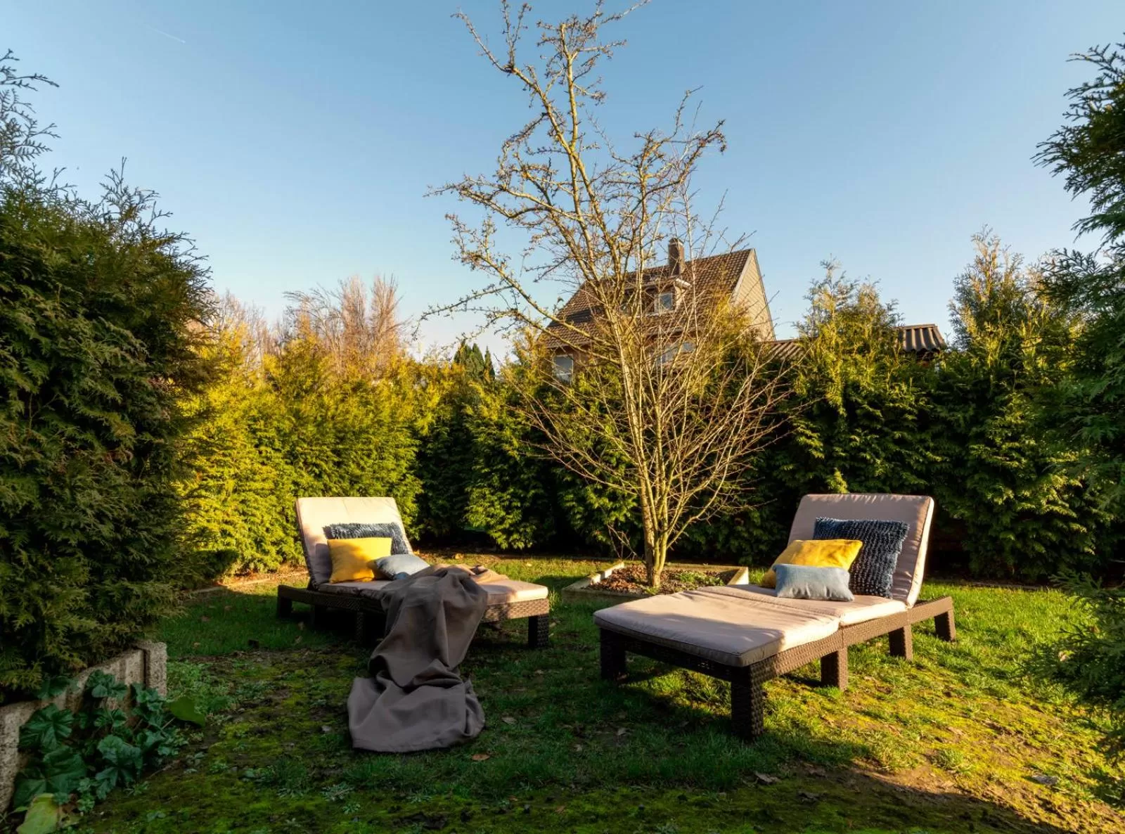 Garden in GLEUEL INN - digital hotel & serviced apartments & boardinghouse mit voll ausgestatteten Küchen