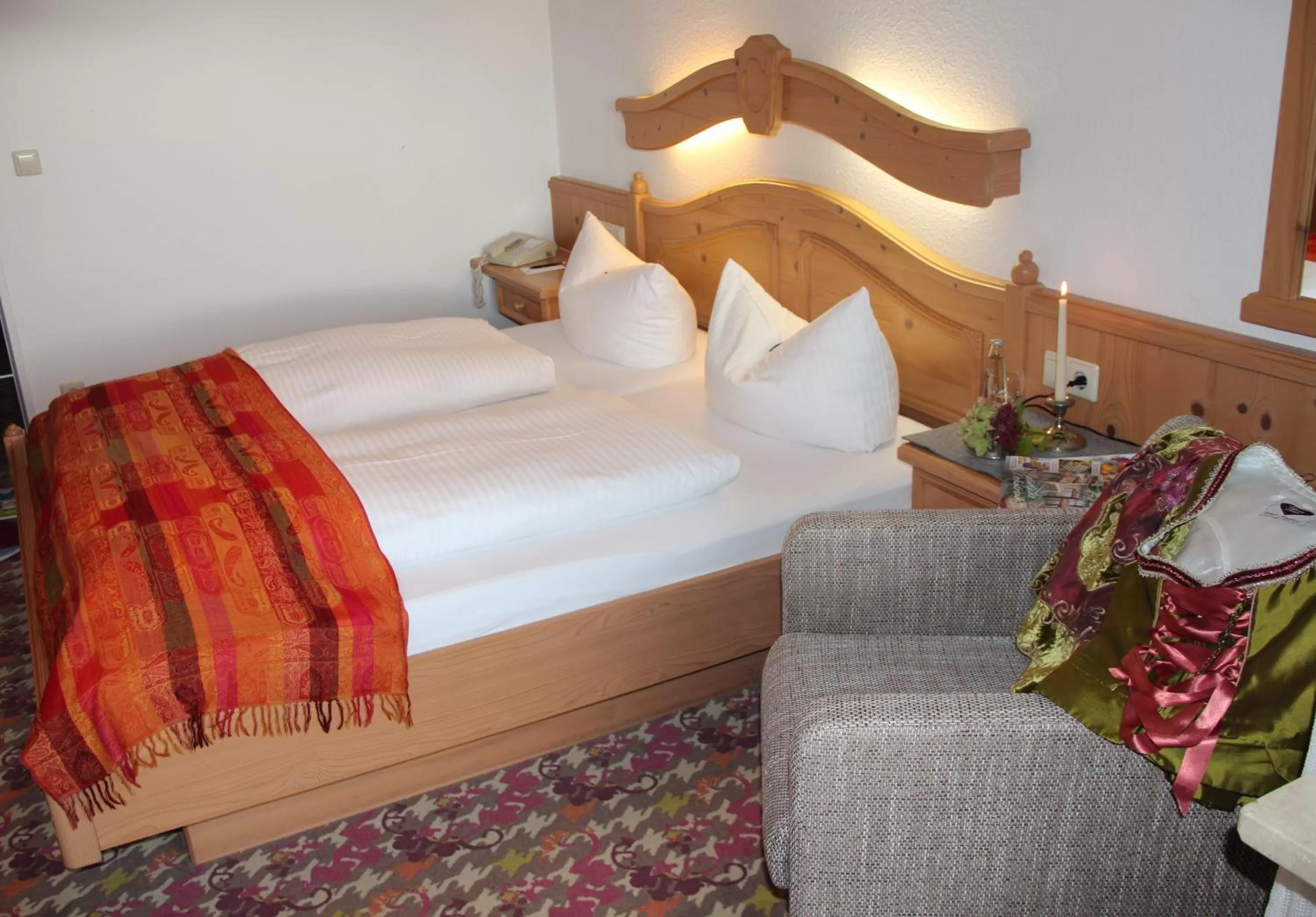 Bed in Hotel Bannwaldsee