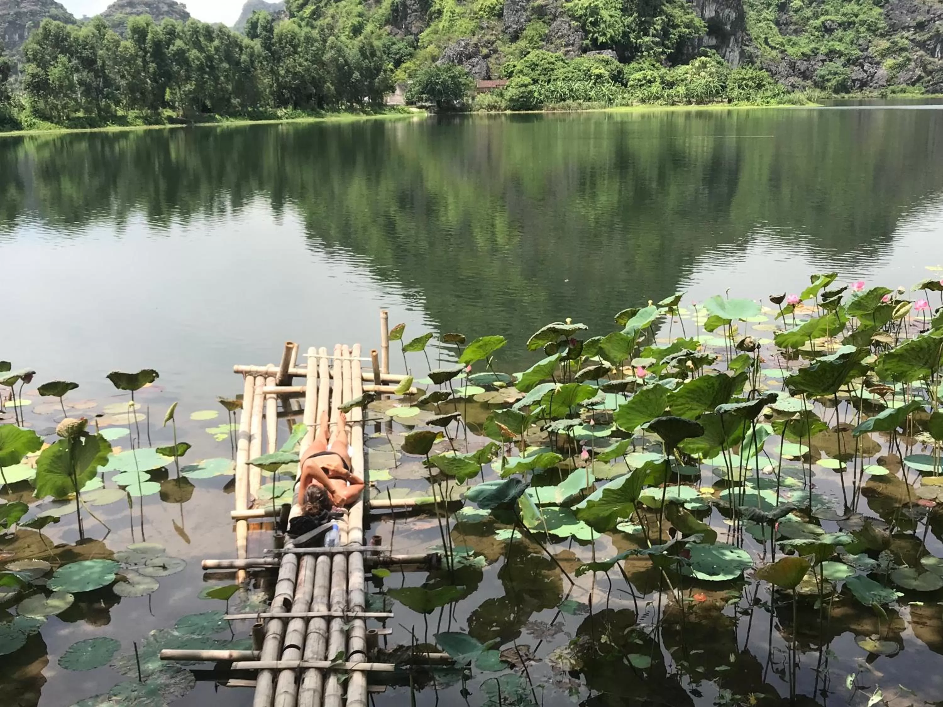 Lake view in Trang An Lotus Lake Homestay