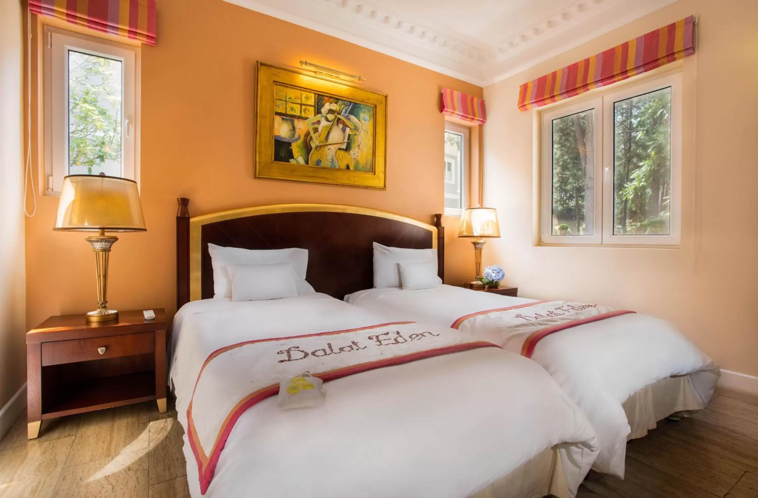 Luxury Double or Twin Room with Garden View in Dalat Edensee Lake Resort & Spa Luxury Double or Twin Room with Garden View in Dalat Edensee Lake Resort & Spa