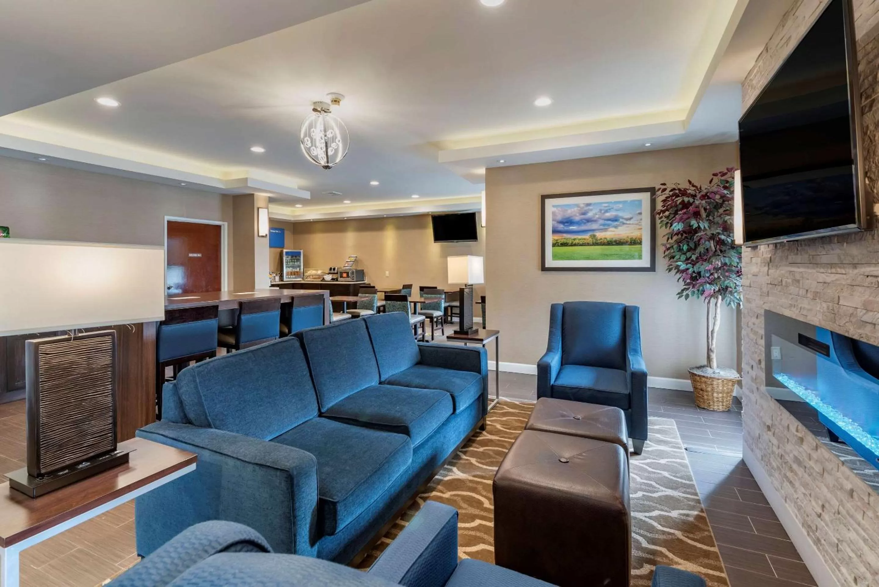 Lobby or reception in Comfort Inn Madison near Clifty Falls