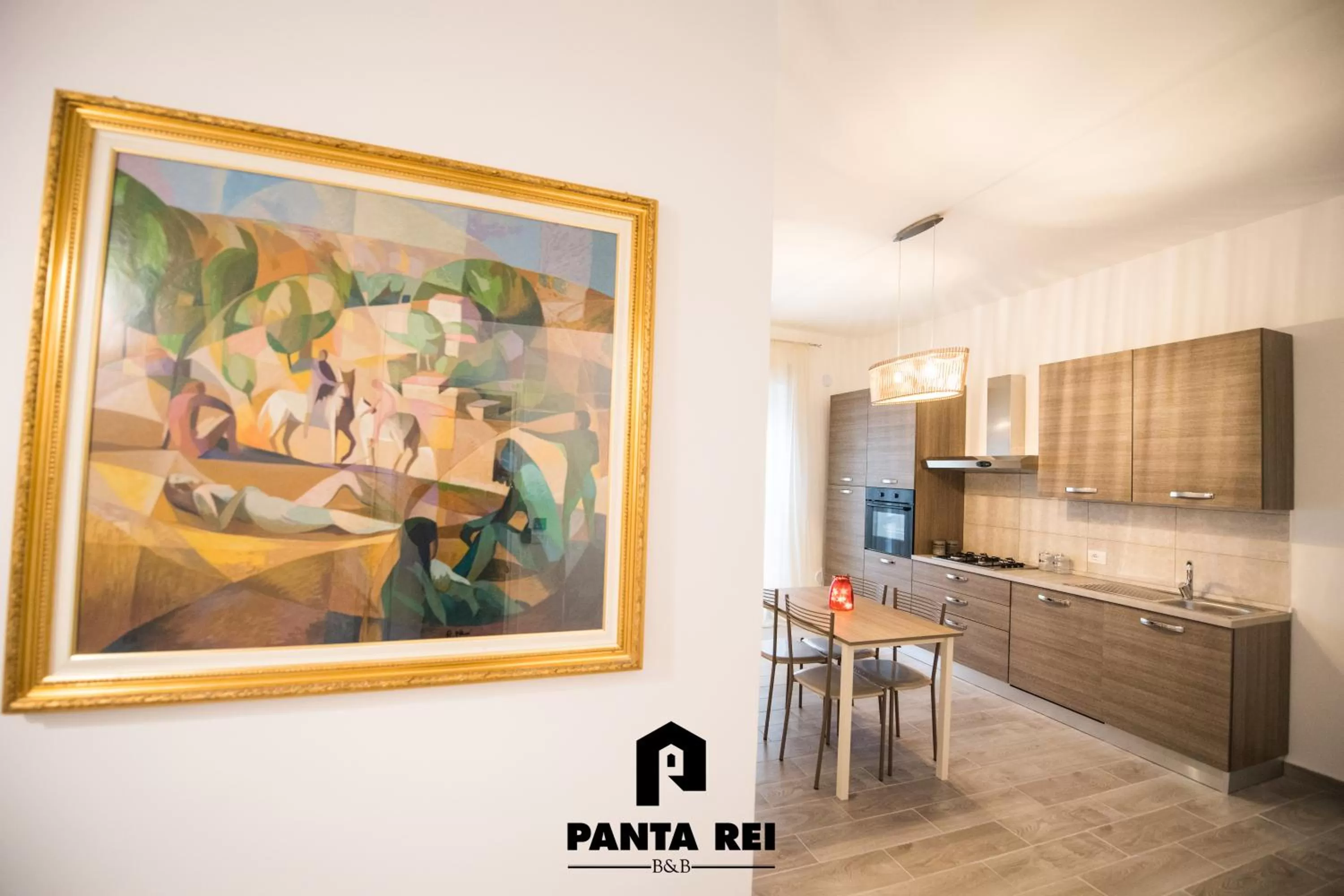 Kitchen or kitchenette in Pantarei B&B