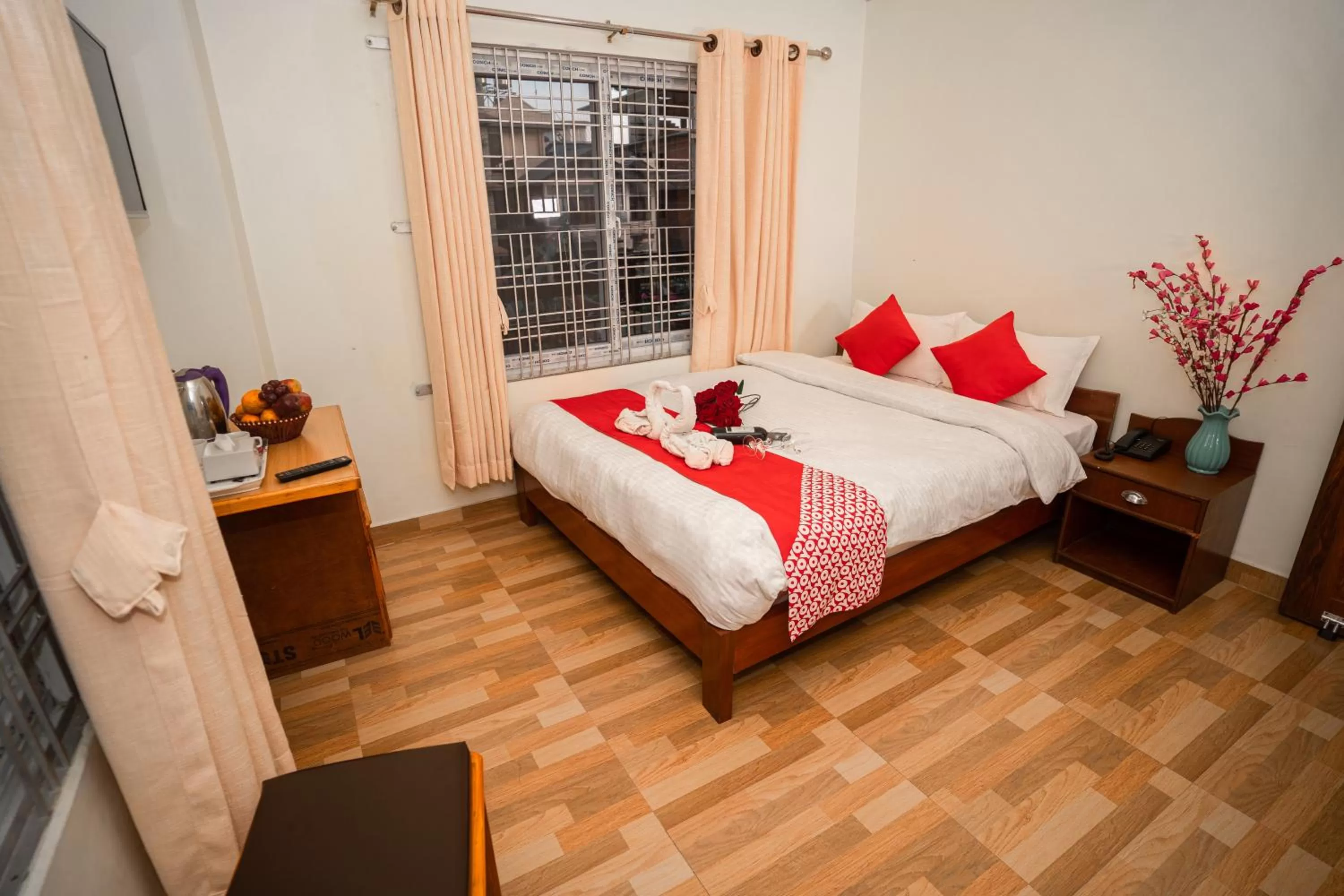 Bed in Hotel Dela Mount Pokhara