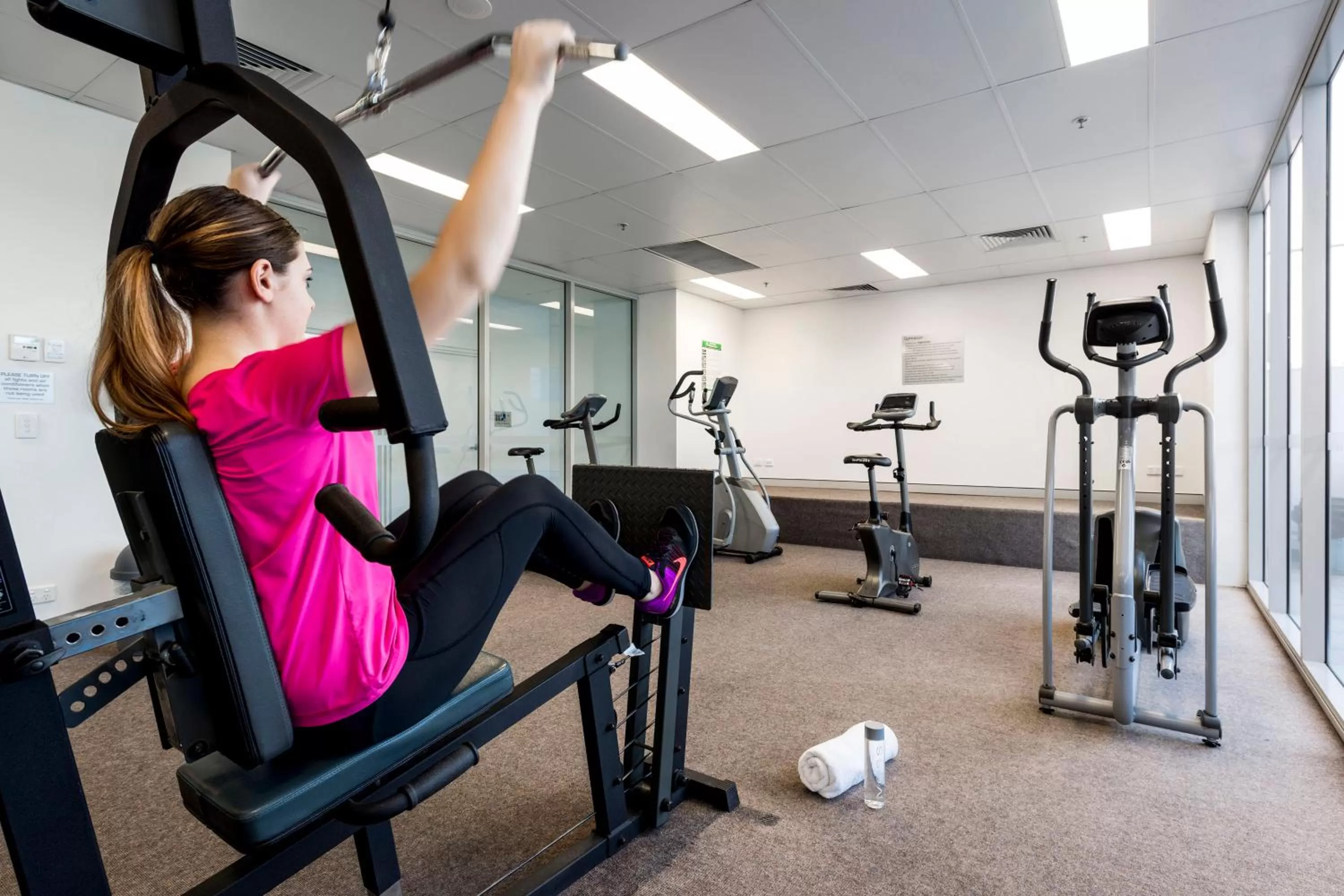 Fitness centre/facilities in Oaks Ipswich Aspire Suites