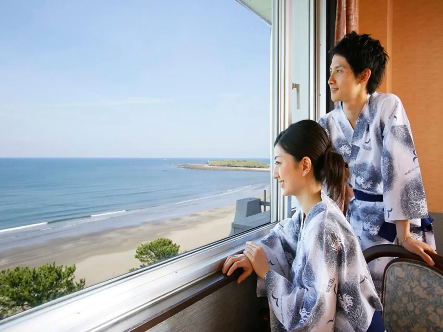 Japanese-Style Room with Sea View in Aoshima Grand Hotel Japanese-Style Room with Sea View in Aoshima Grand Hotel