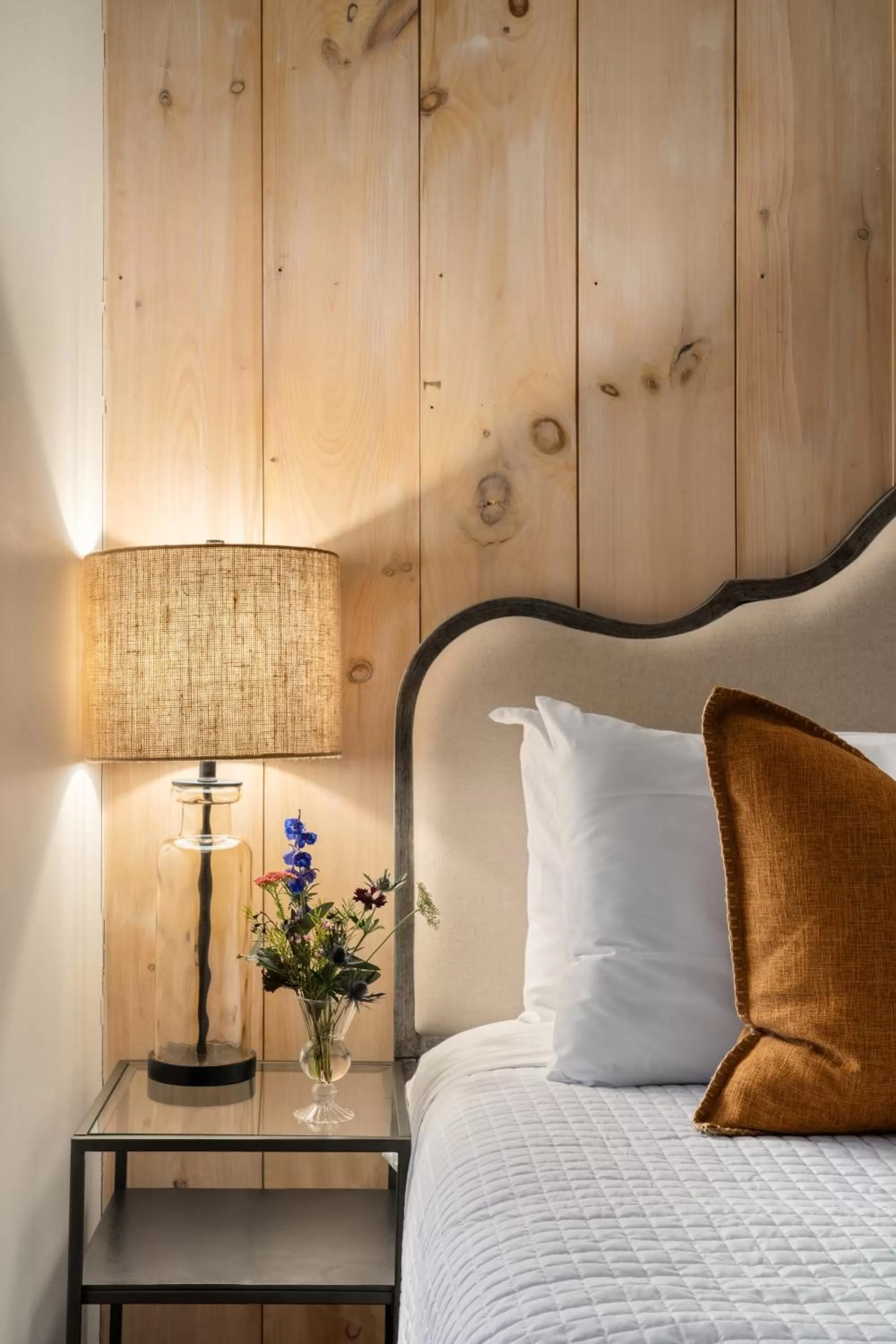 Decorative detail, Bed in Inn at Silver Maple Farm