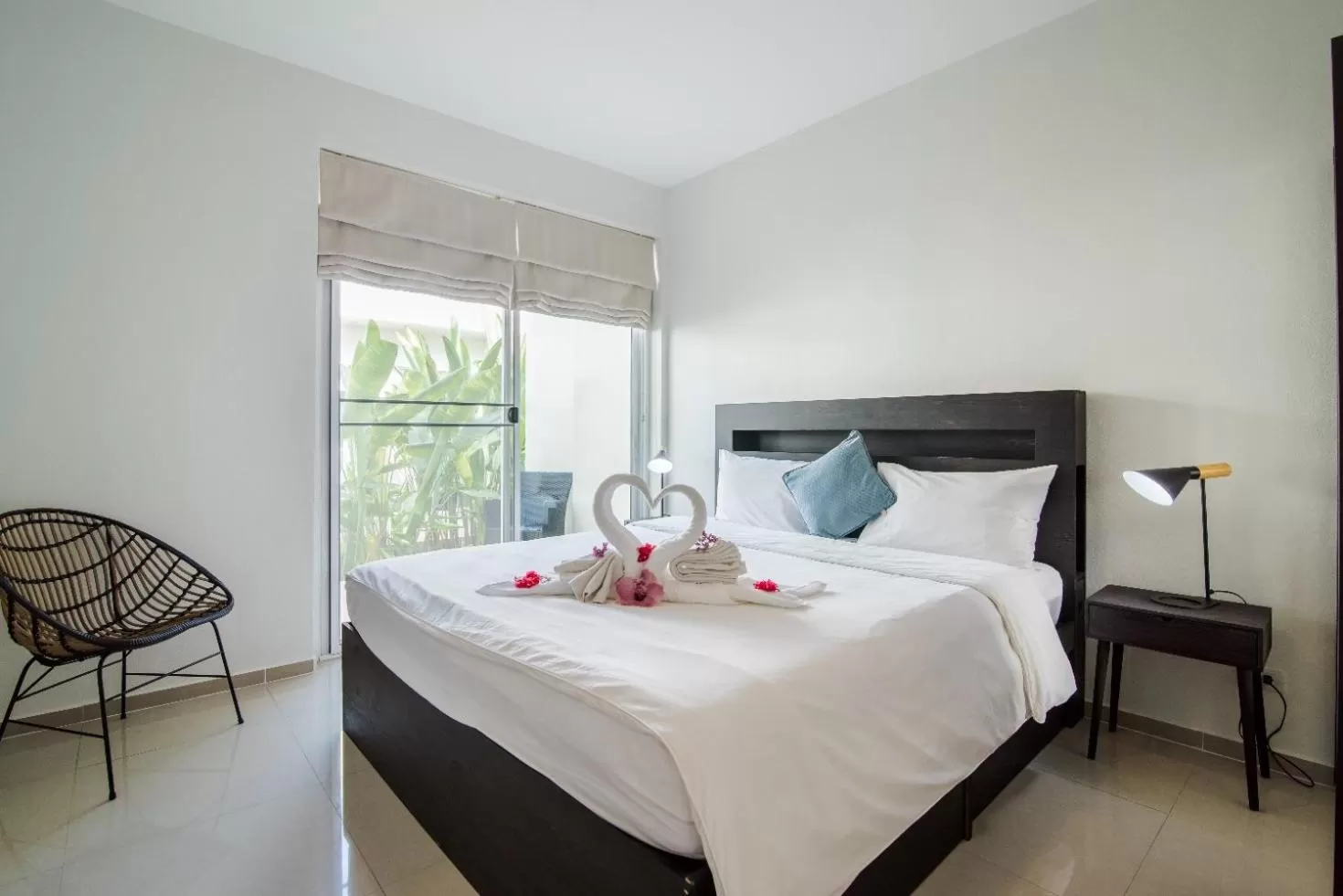 Bed in The Beach Village Resort