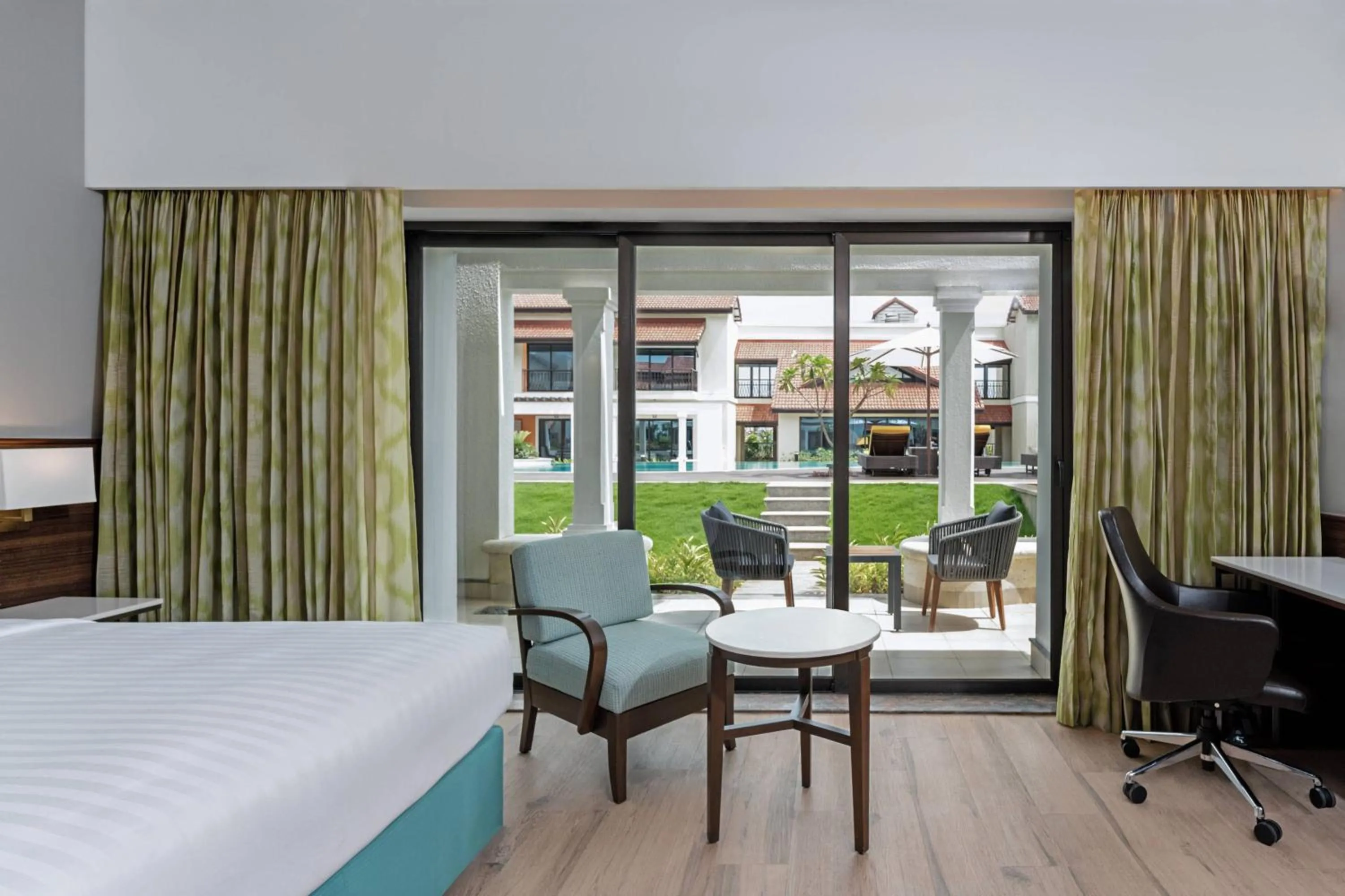 Swimming pool, Bed in Fairfield by Marriott Goa Benaulim