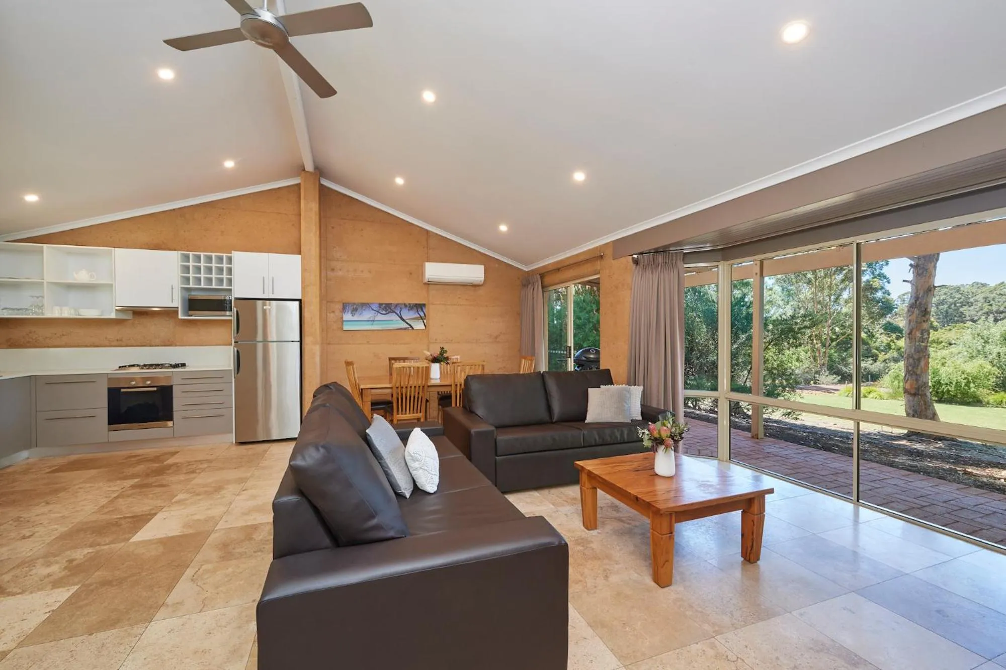 Living room in Eight Willows Retreat
