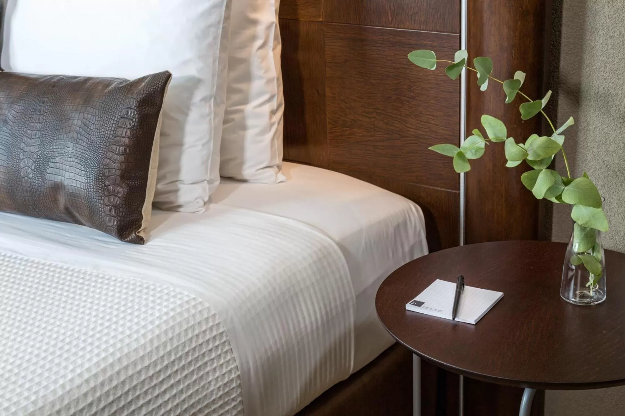 Bed in Porto Palace Hotel Thessaloniki