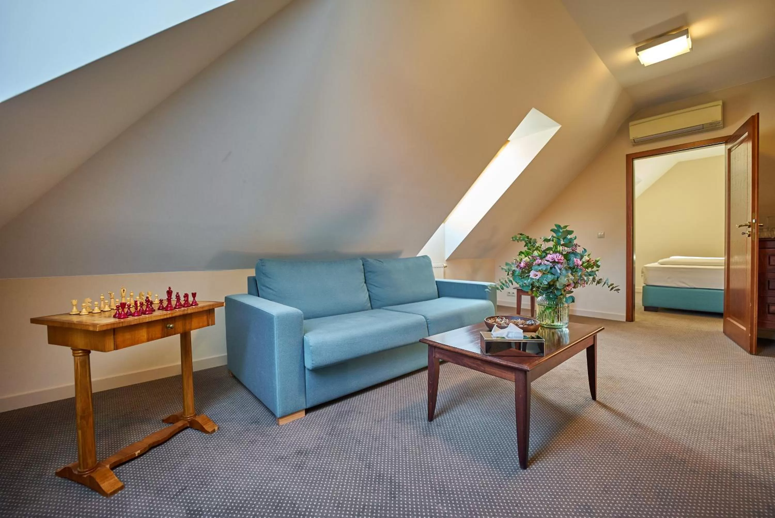 Seating area in Pension & Restaurant PATRIOT Trnava