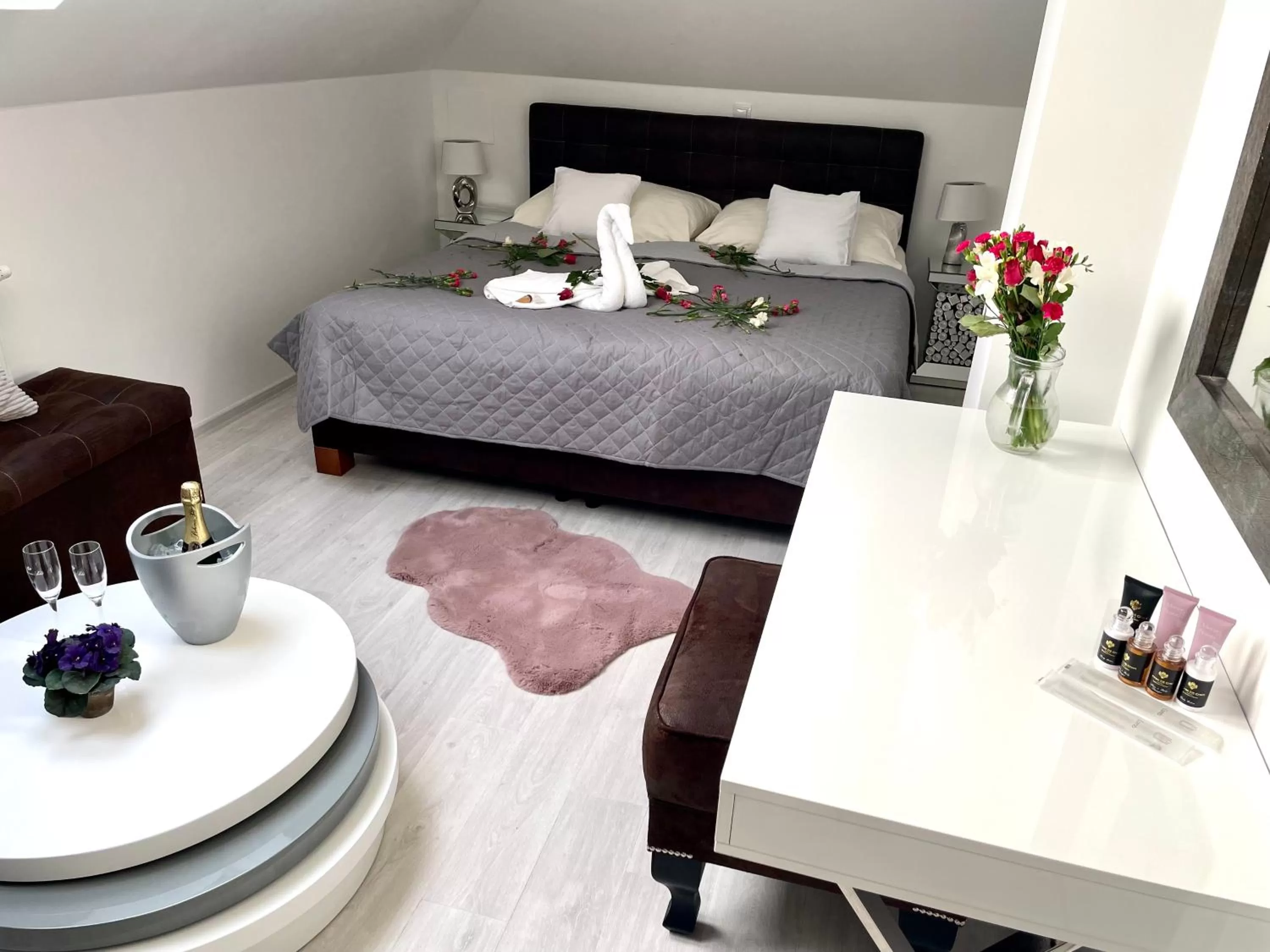 Bed in Hotel Stará Pošta