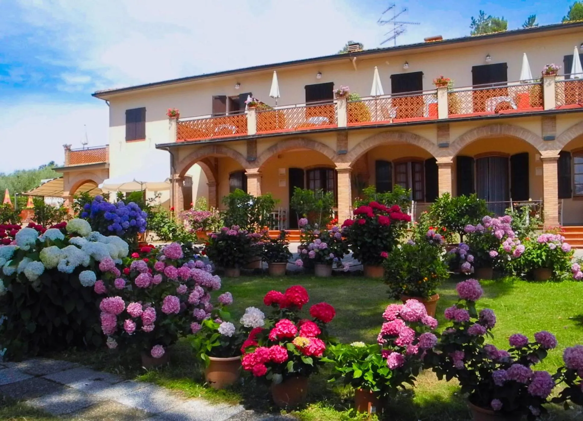 Garden in Hotel Le Renaie
