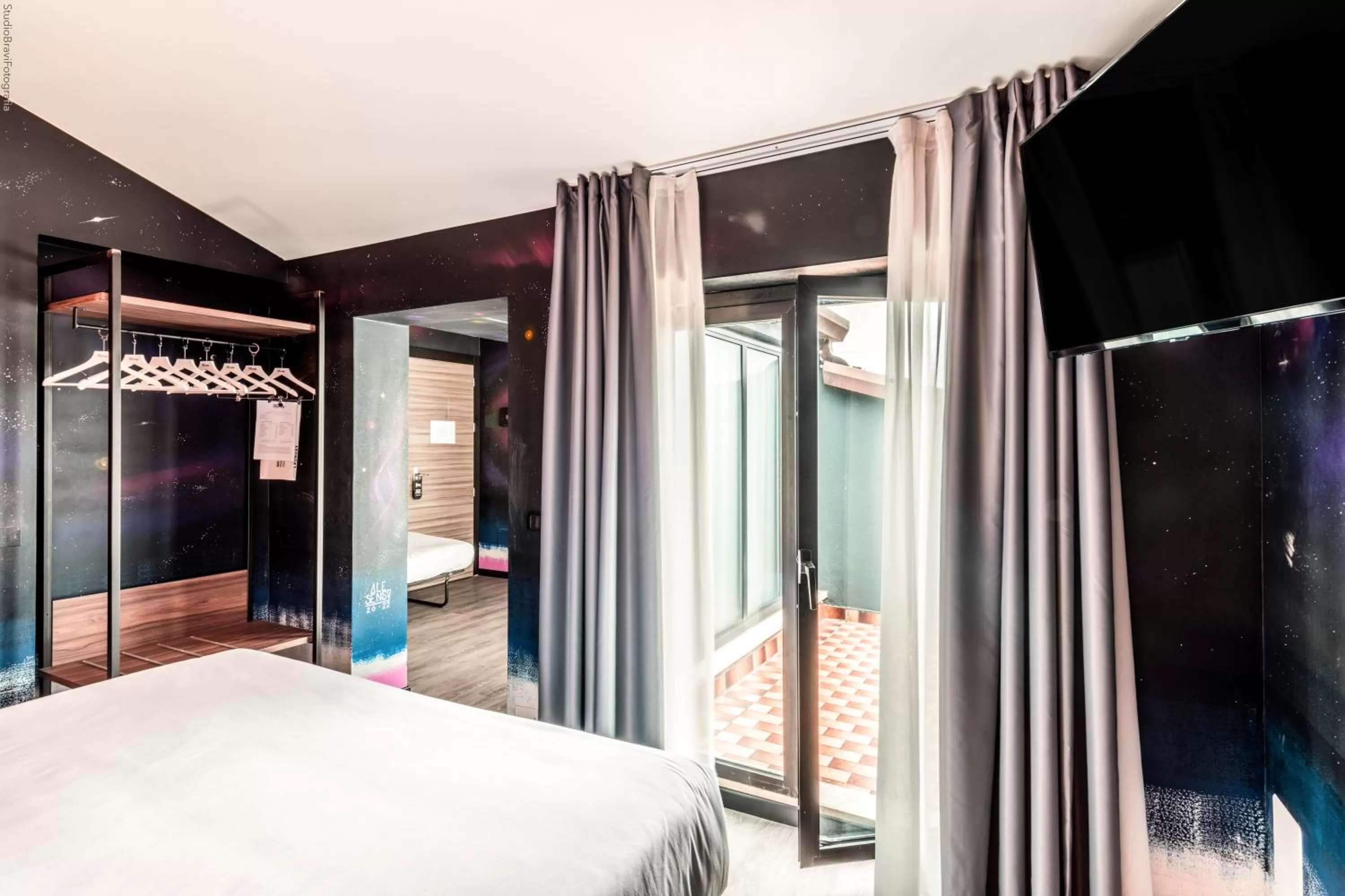 Bed in Muraless Art Hotel - WorldHotels Crafted