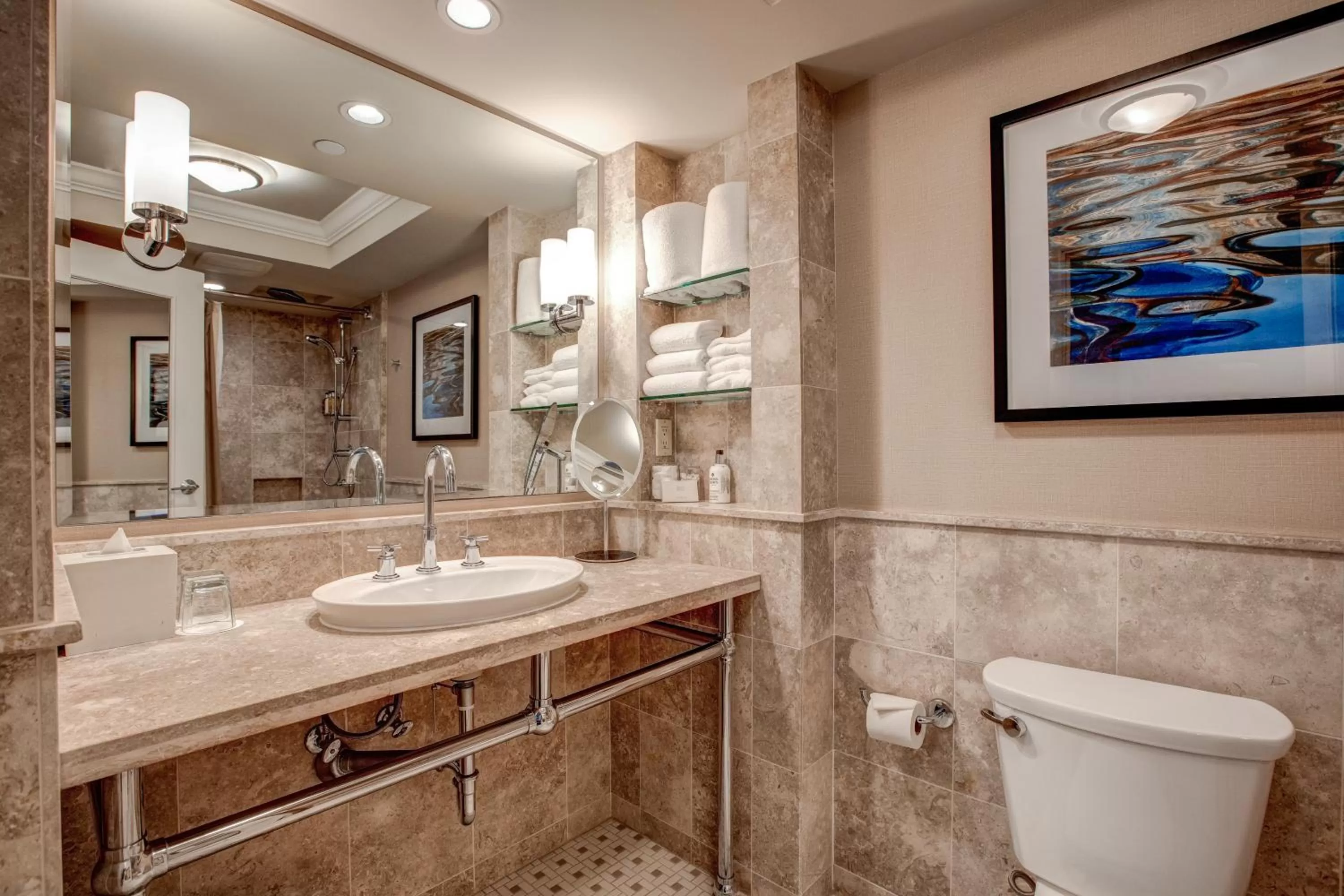 Bathroom in The Woodmark Hotel & Still Spa on Lake Washington