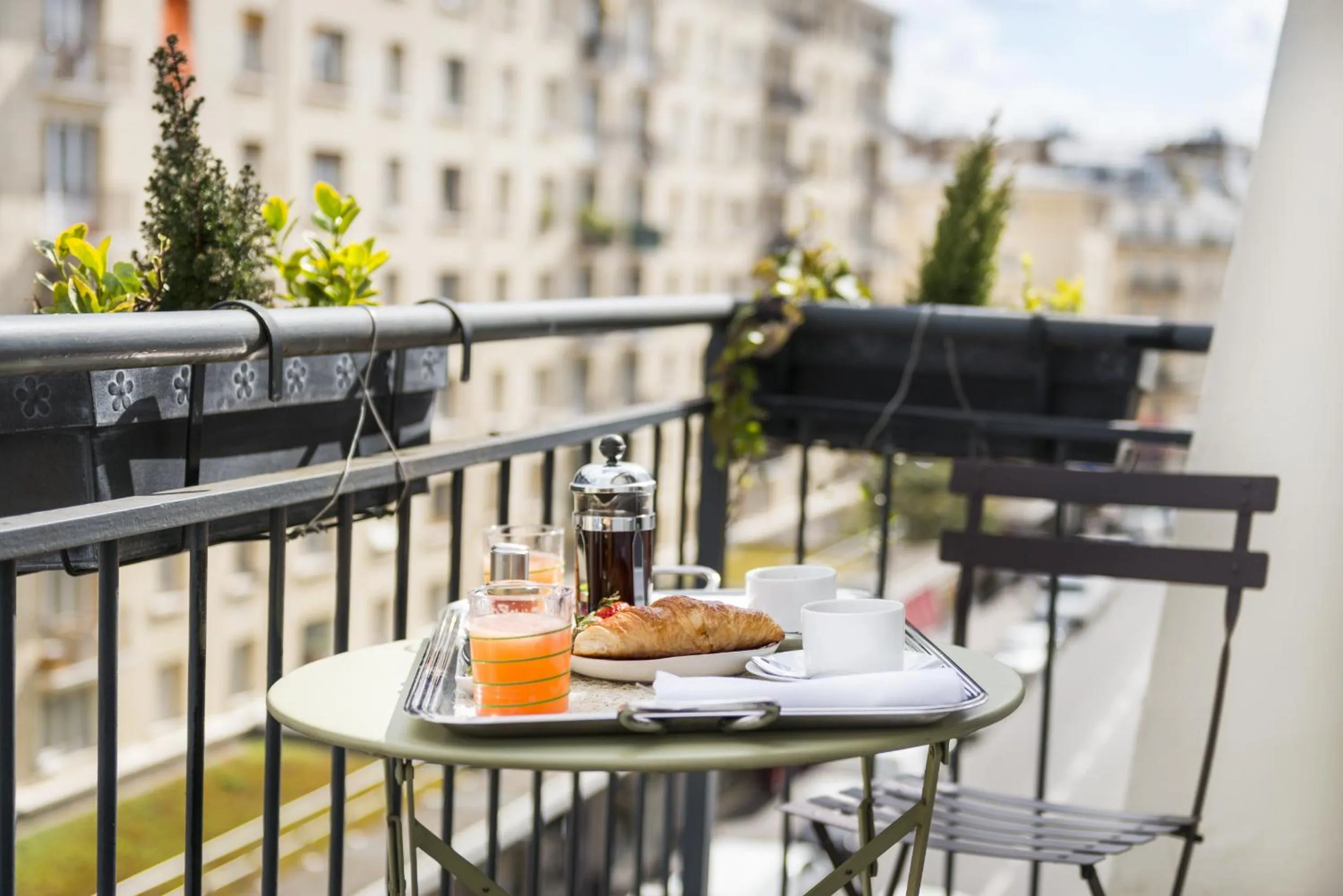 Balcony/Terrace in Hotel Le Placide Saint-Germain Des Prés