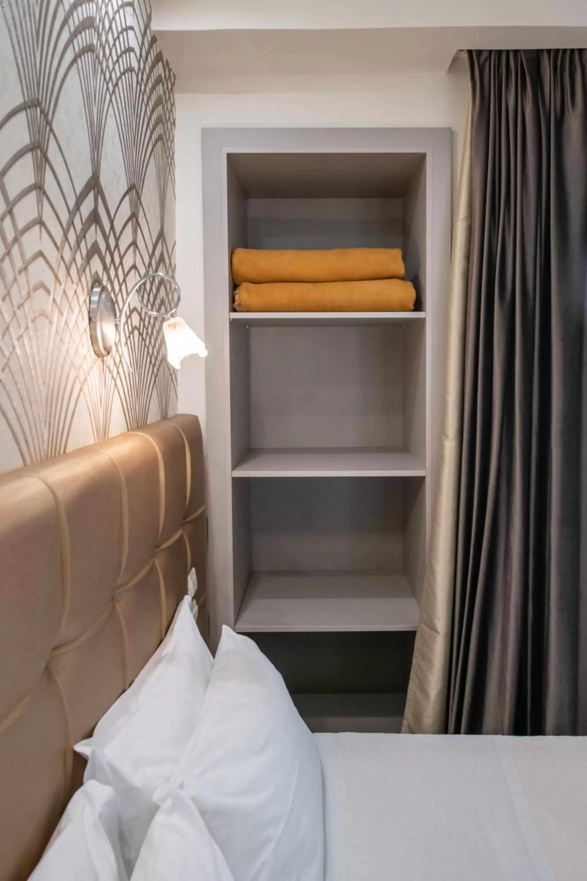 Bed in Athens Golden City Hotel