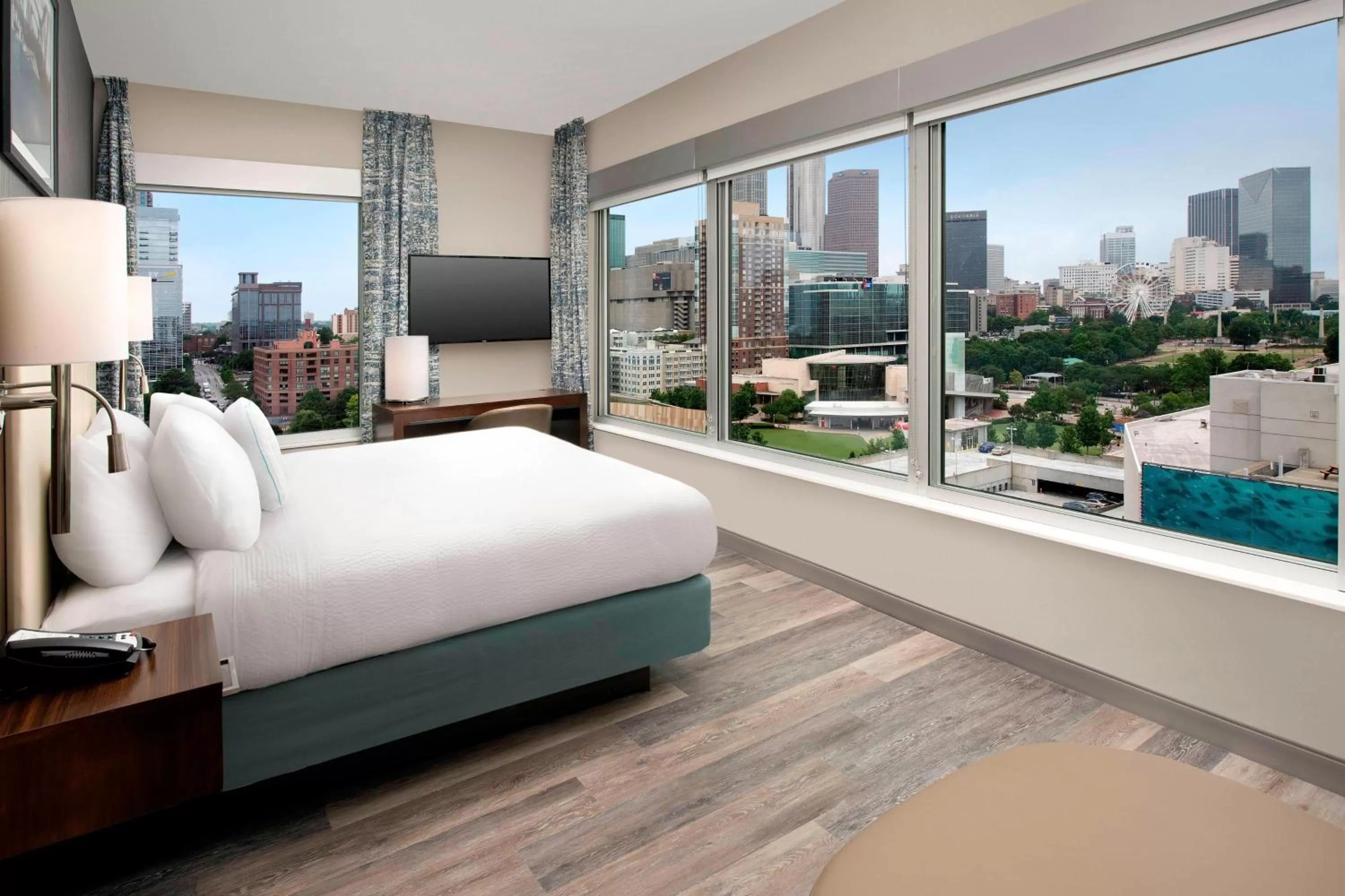 Bedroom, Bed in SpringHill Suites by Marriott Atlanta Downtown