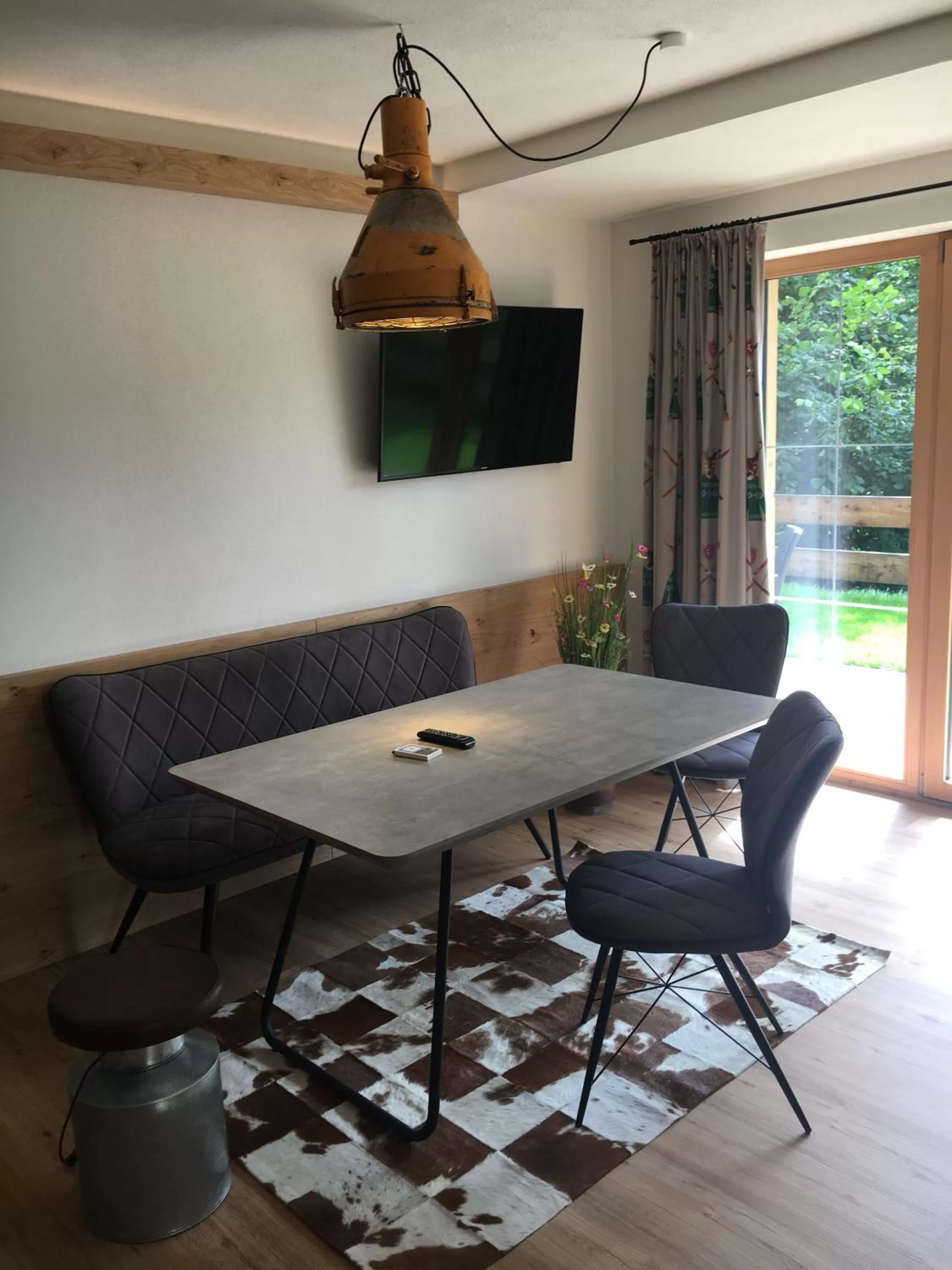 Decorative detail, TV/Entertainment Center in Home suite home