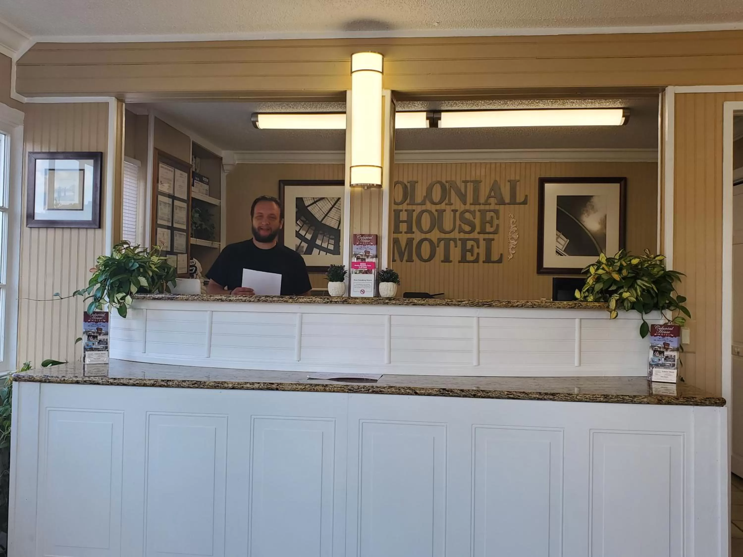 Staff in Colonial House Motel