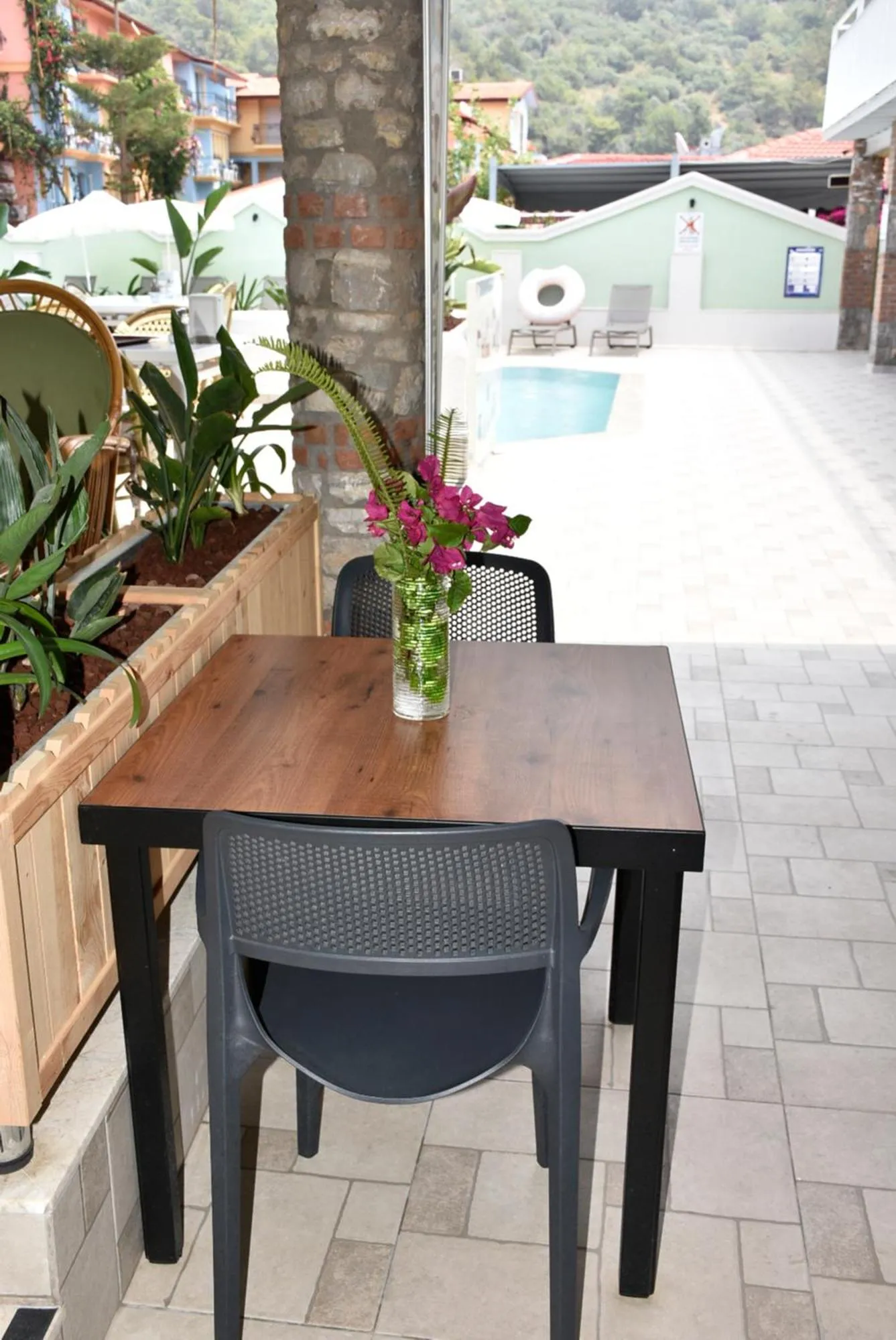 Patio in Magic Tulip Hotel