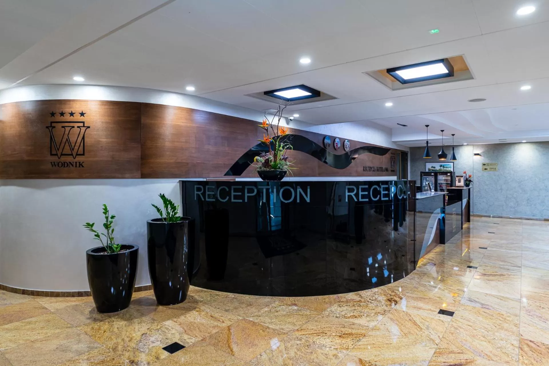 Lobby or reception in Hotel Wodnik