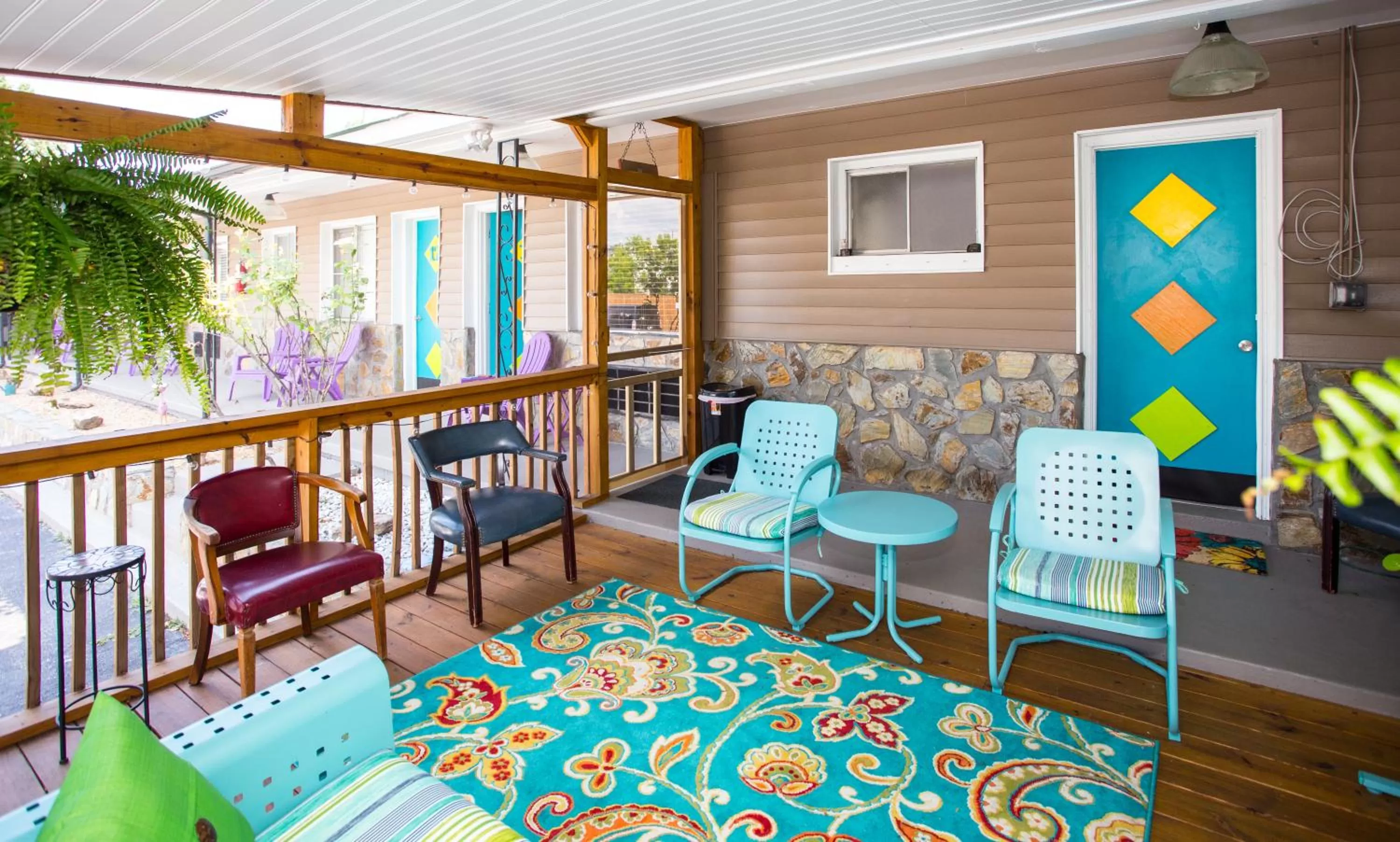 Patio in Sunset Motel