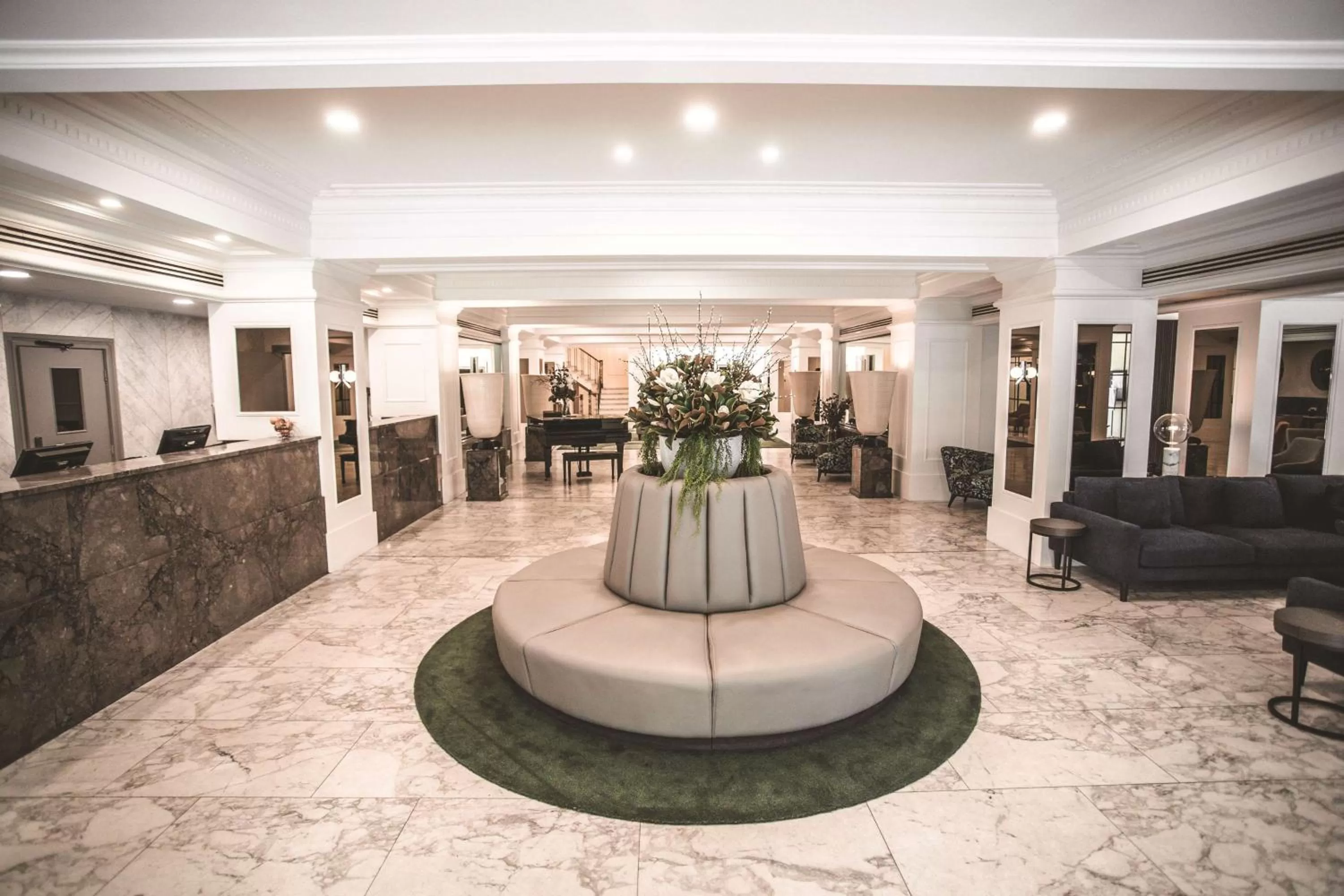 Lobby or reception in The Savoy Hotel on Little Collins Melbourne
