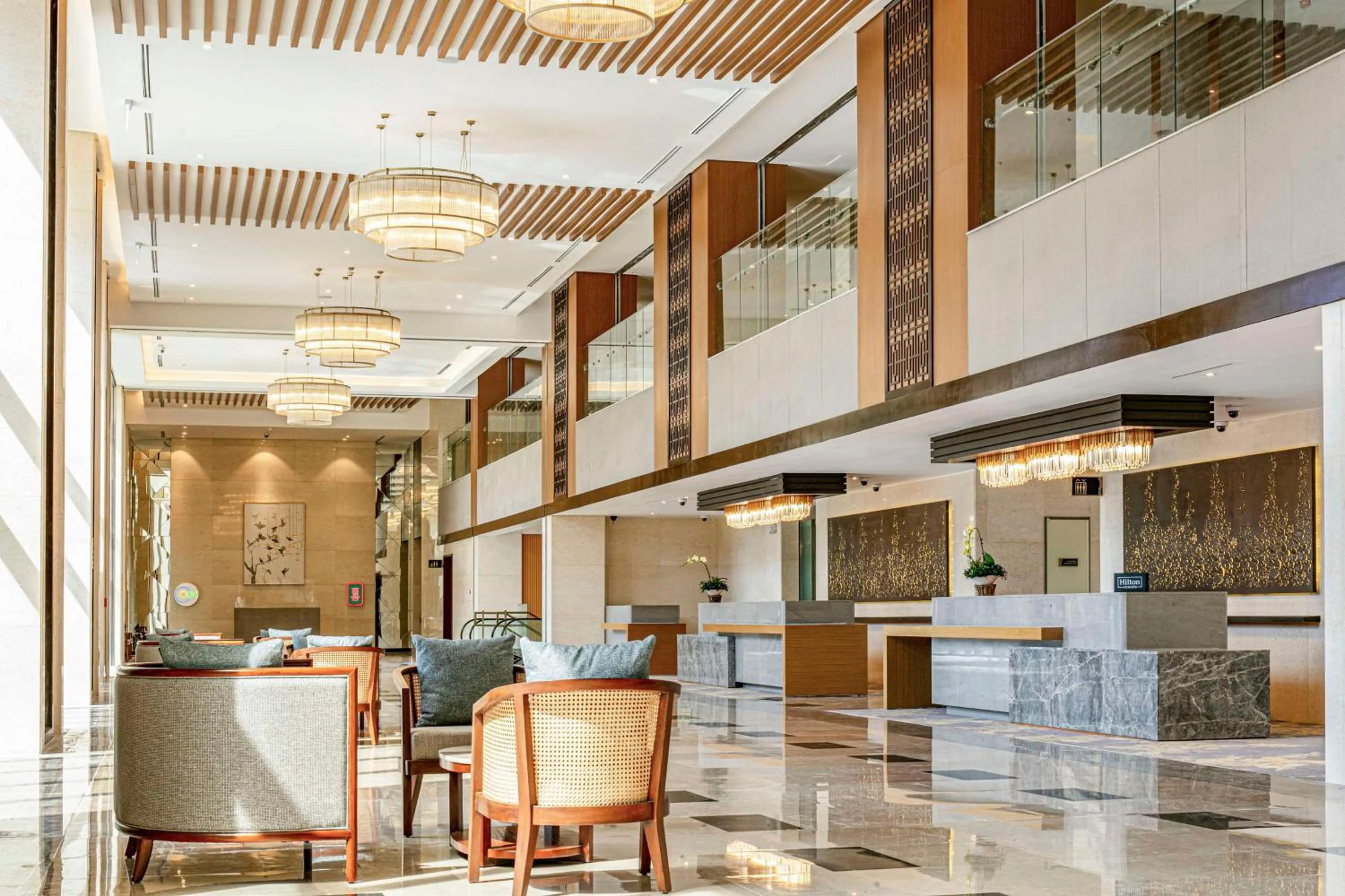 Lobby or reception in Hilton Clark Sun Valley Resort